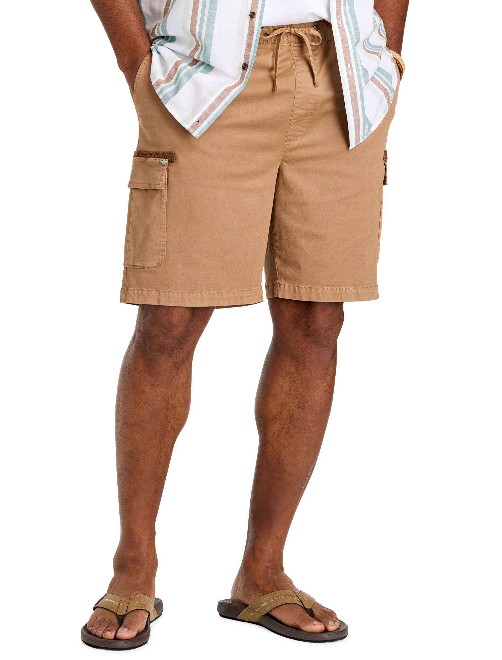 Big + Tall | True Nation Athletic Fit Drawstring Cargo Shorts | DXL