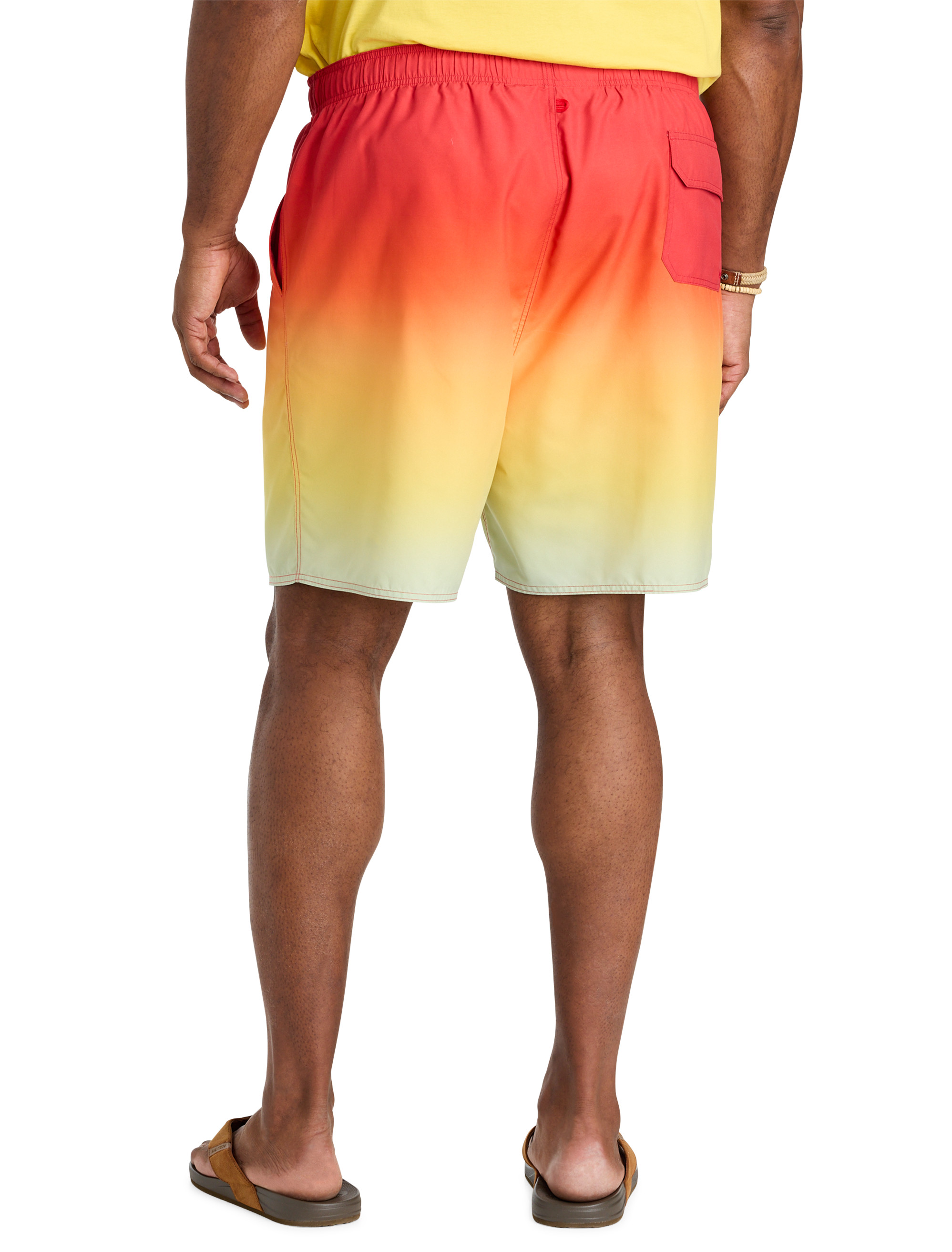 Ombré Printed Swim Trunks