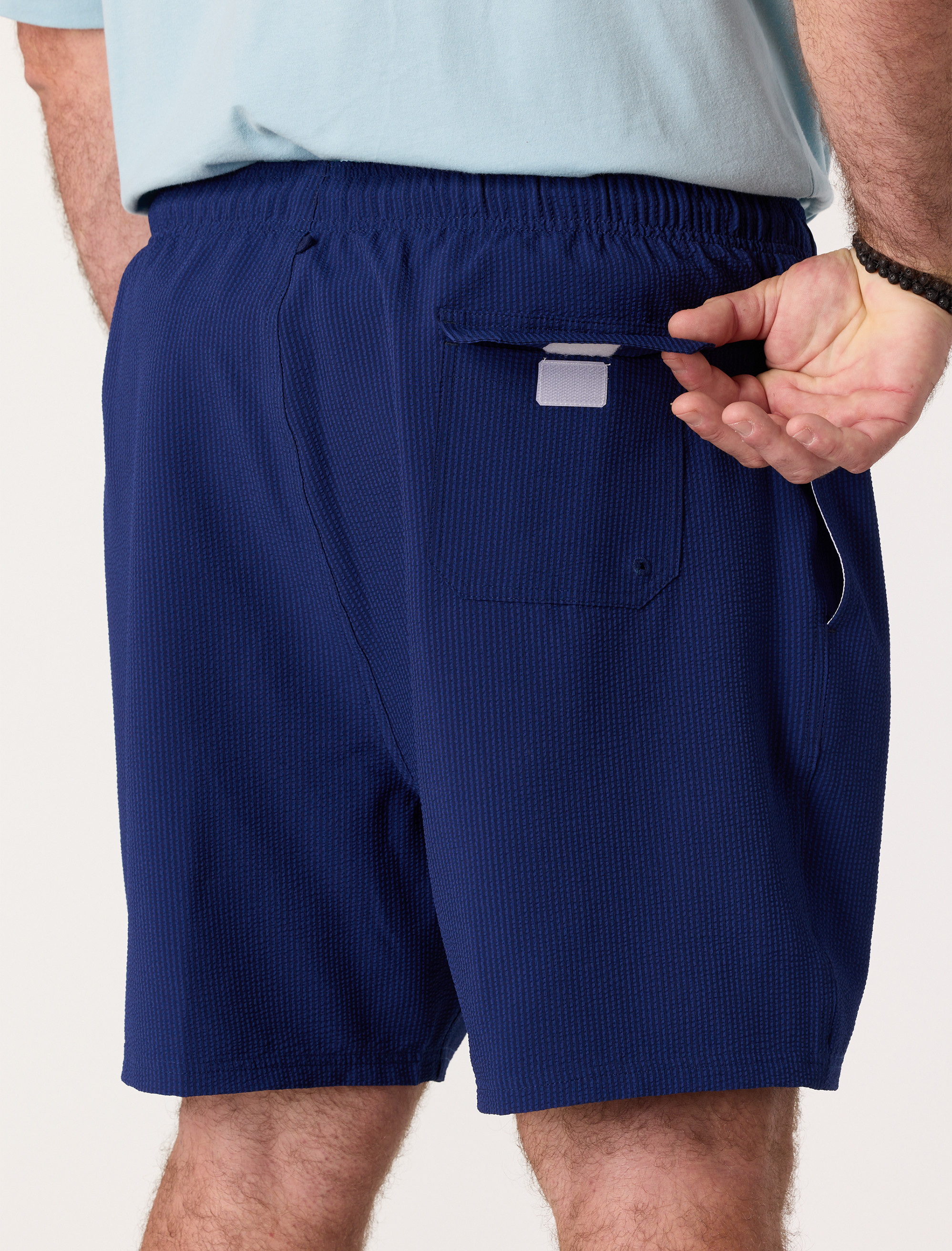 Seersucker Swim Trunks