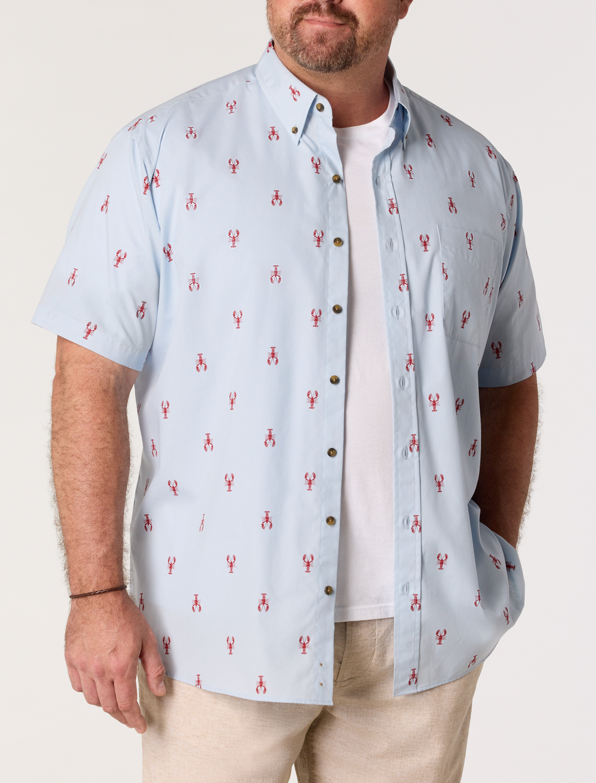 dxl short sleeve dress shirts Mix & Match Short-Sleeve Easy Care Shirts Big + Tall Men's Clothing