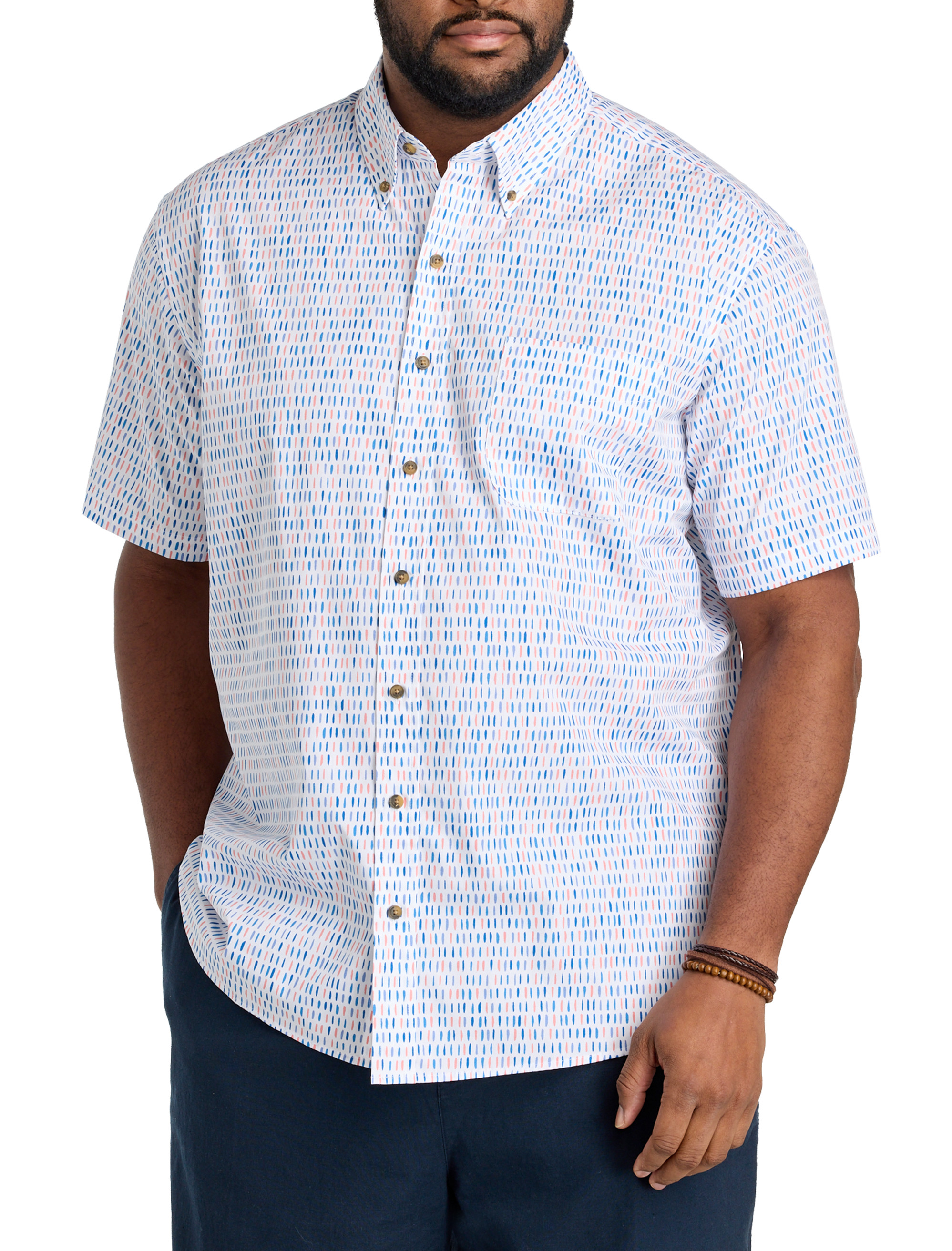 dxl short sleeve dress shirts Mix & Match Short-Sleeve Easy Care Shirts Big + Tall Men's Clothing