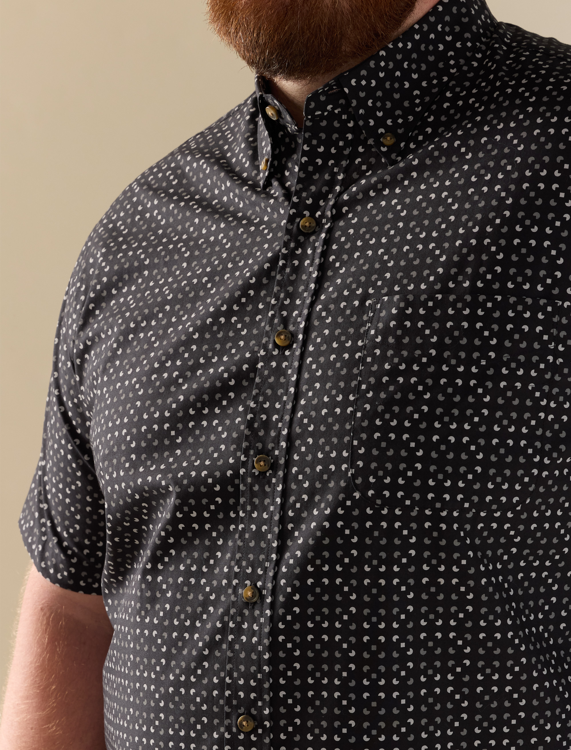 Easy-Care Micro Print Sport Shirt