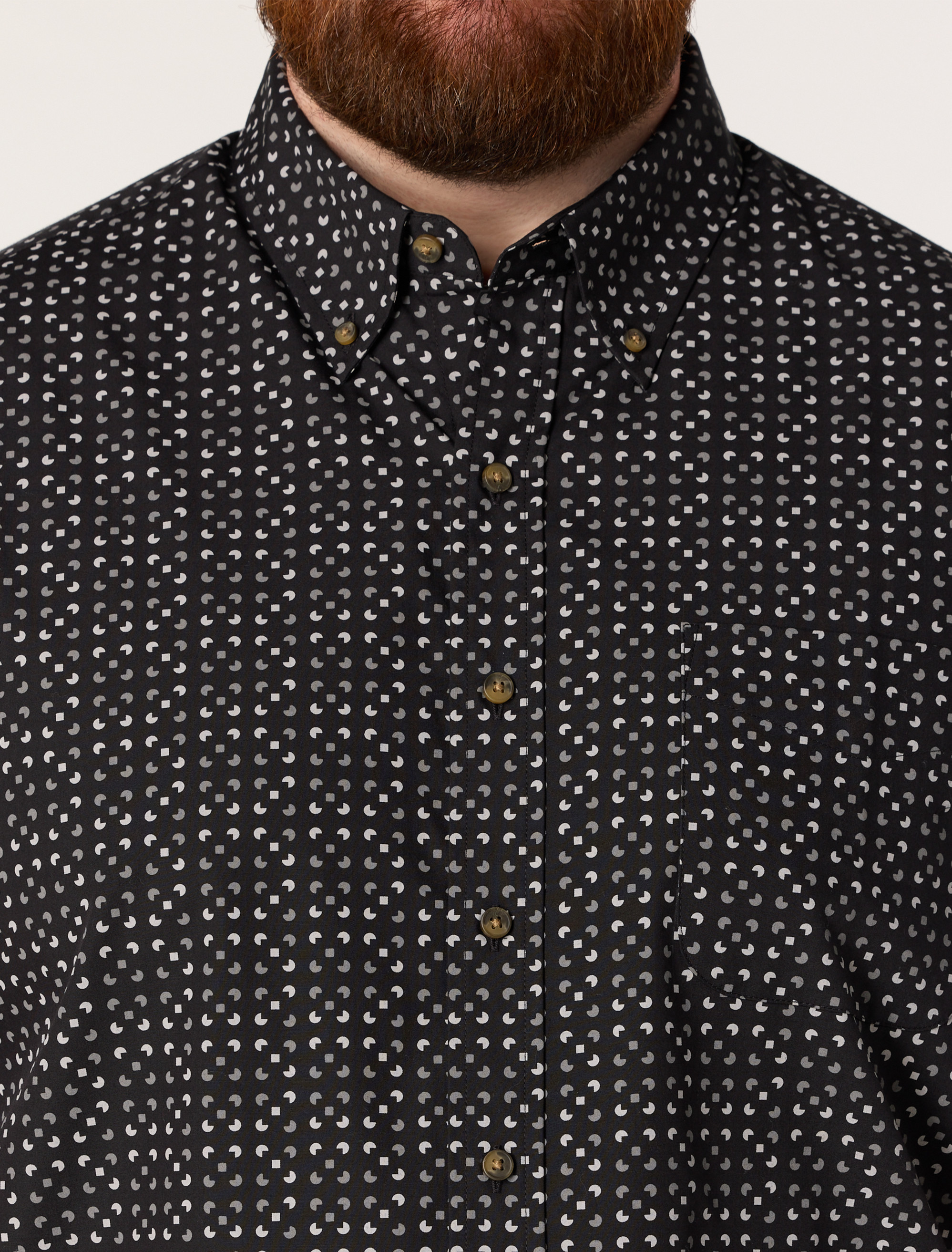 Easy-Care Micro Print Sport Shirt