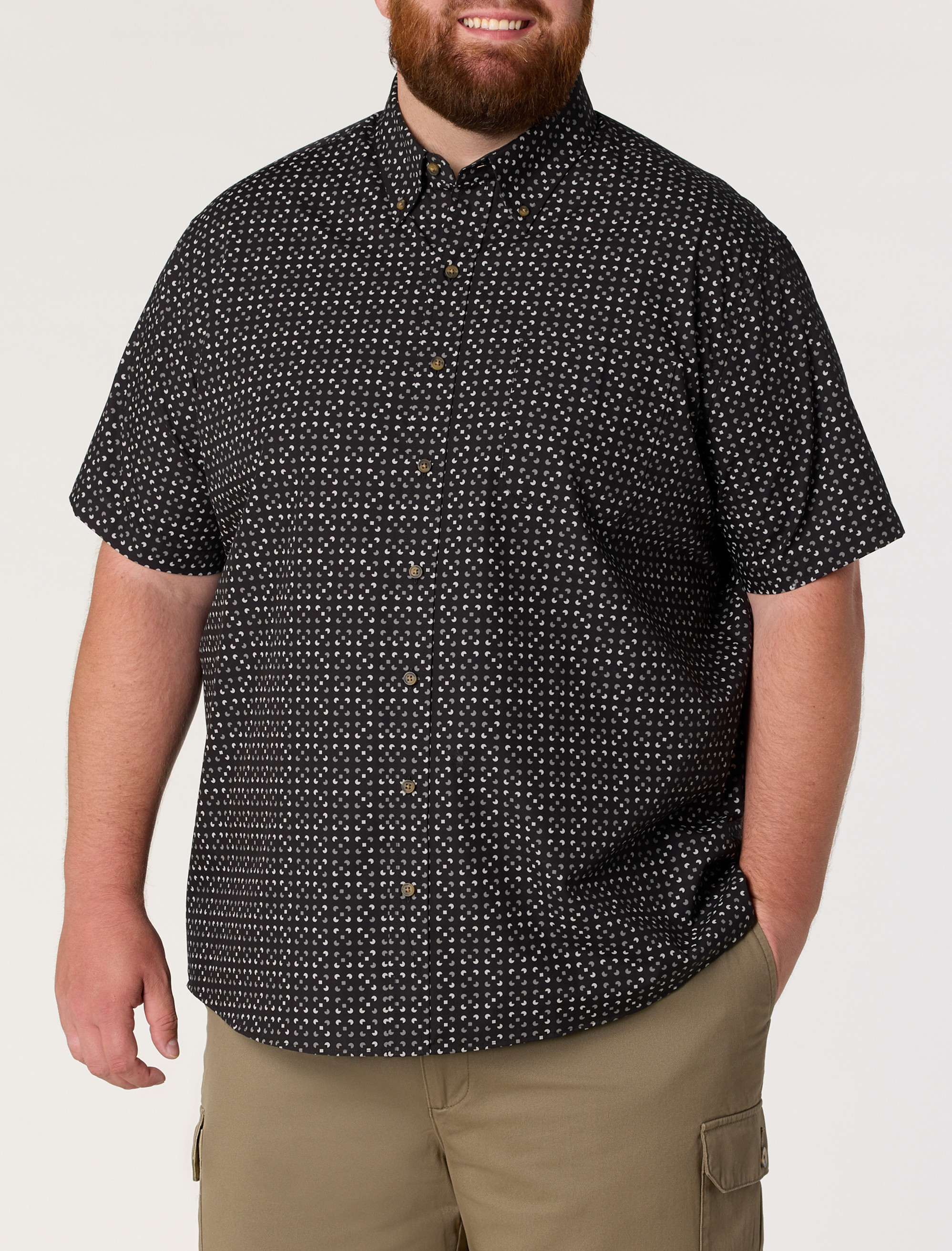Easy-Care Micro Print Sport Shirt