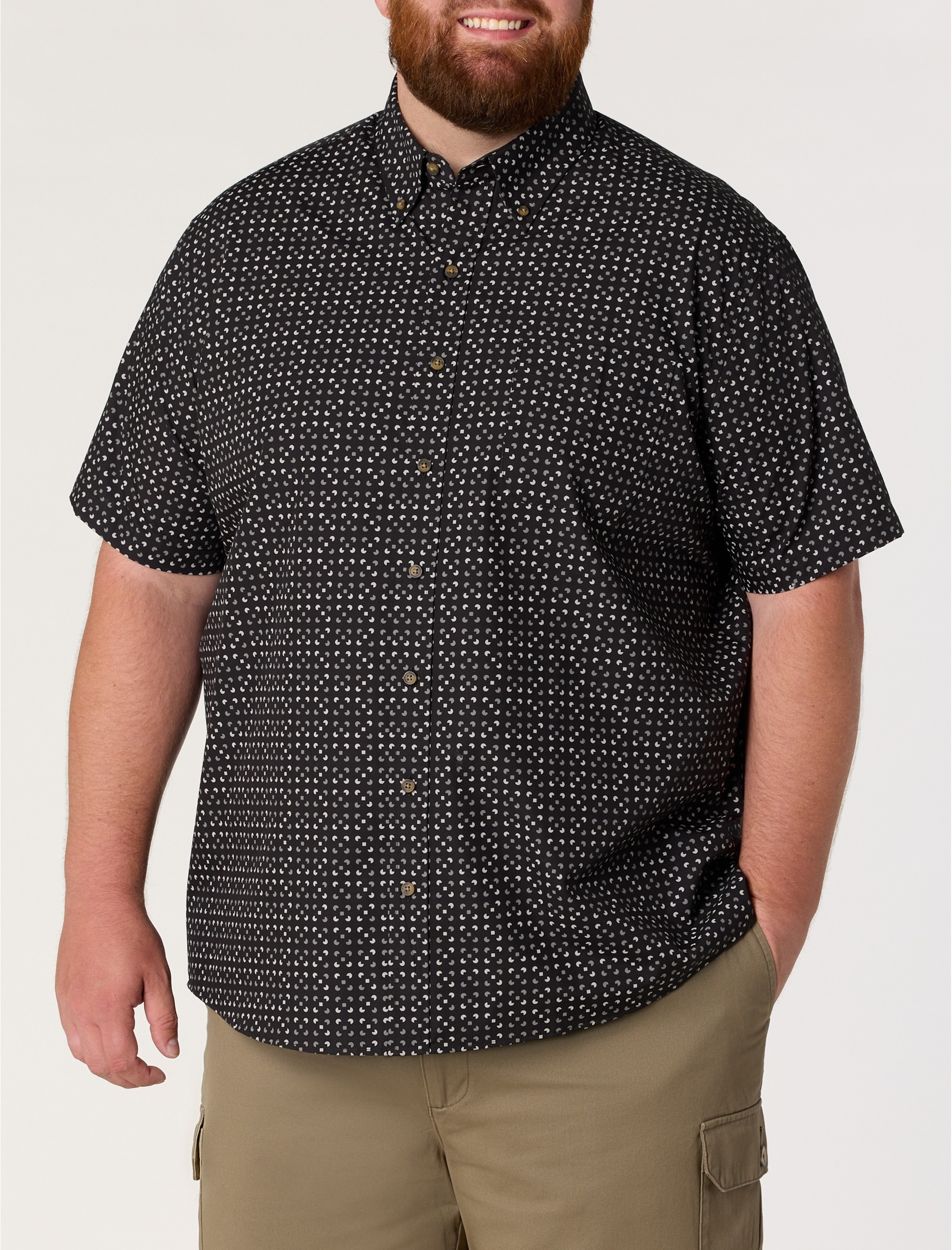Easy-Care Micro Print Sport Shirt