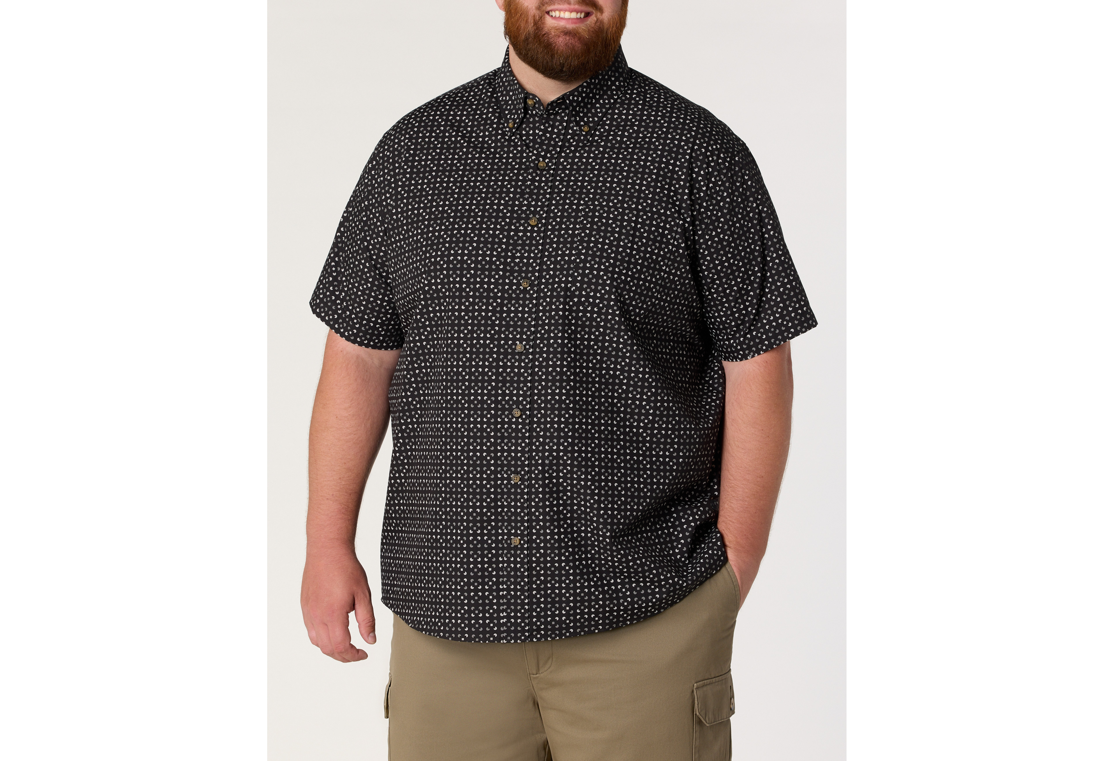 Easy-Care Micro Print Sport Shirt