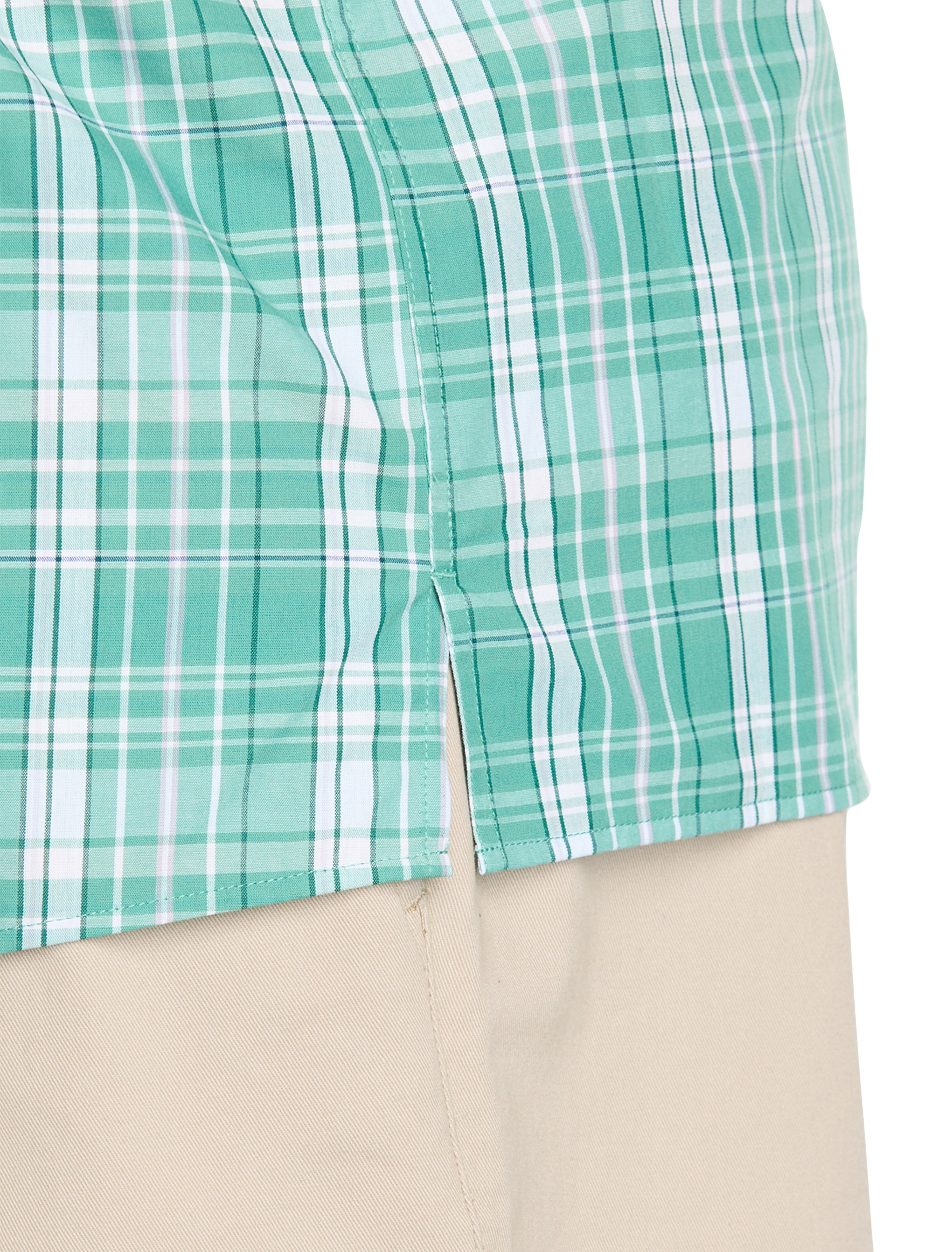 Easy-Care Large Plaid Sport Shirt