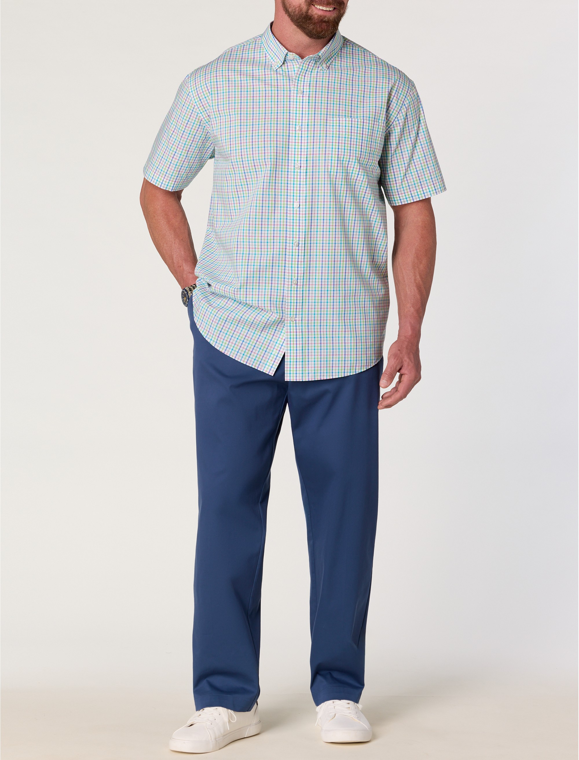 Tech Small Plaid Sport Shirt - thumbnail 2