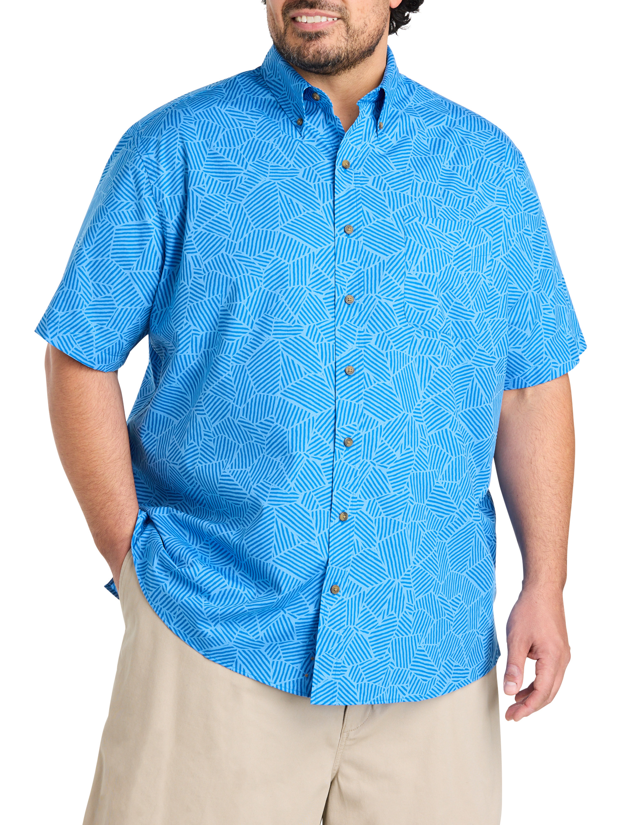 Easy-Care Striped Sport Shirt