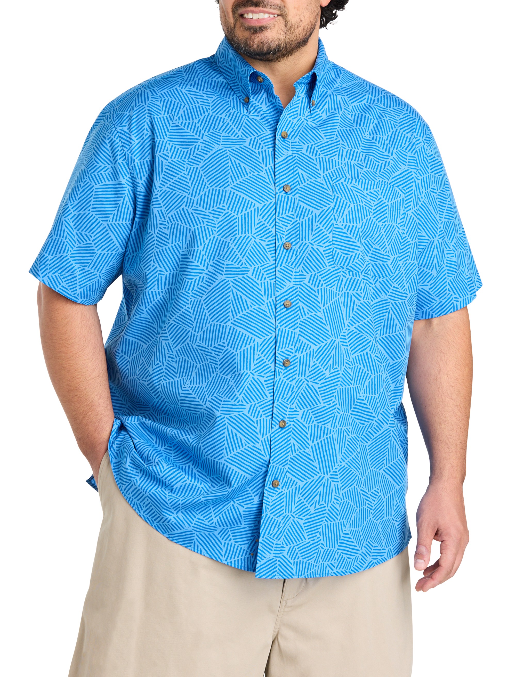 Easy-Care Striped Sport Shirt