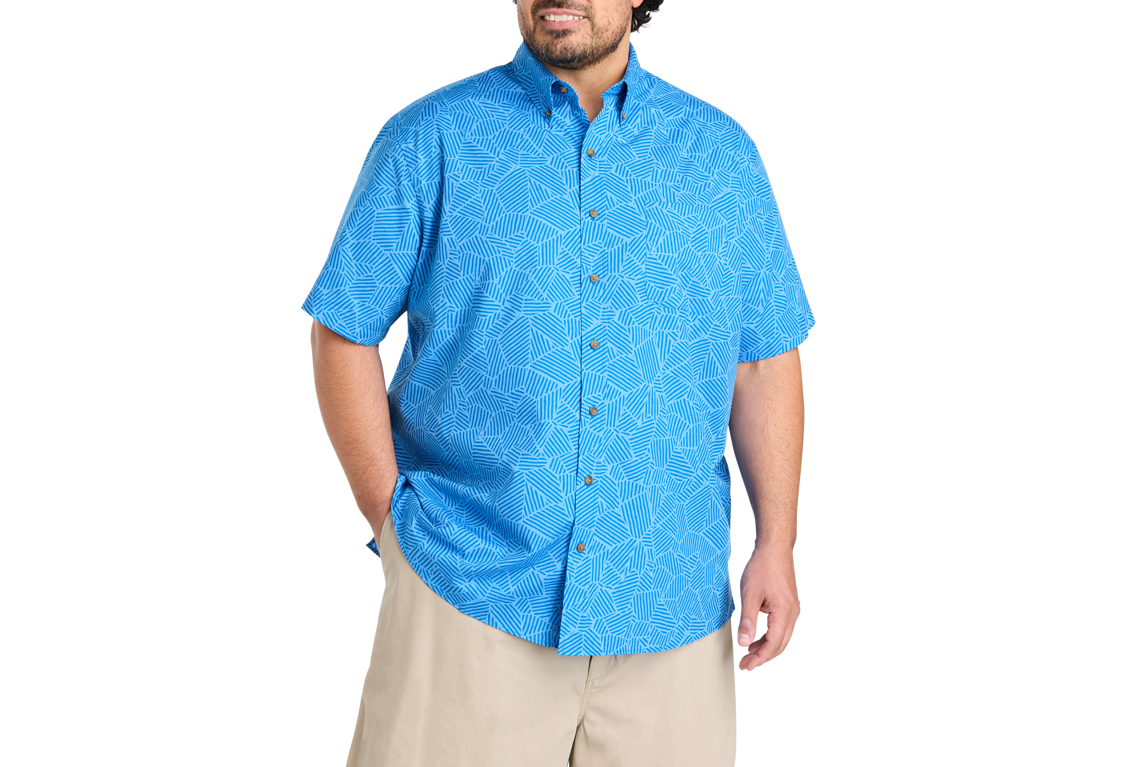 Easy-Care Striped Sport Shirt