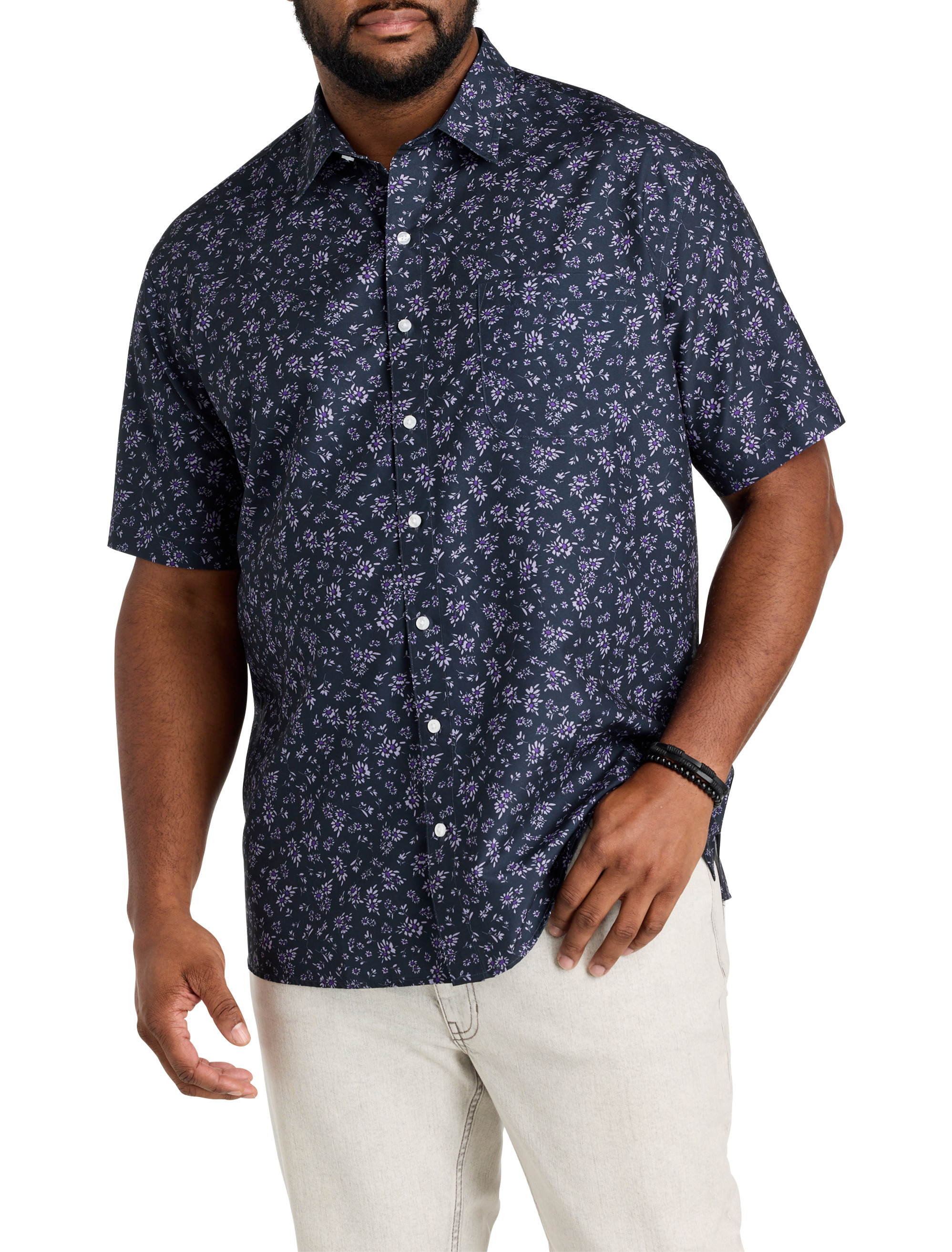 Microfiber Floral Sport Shirt