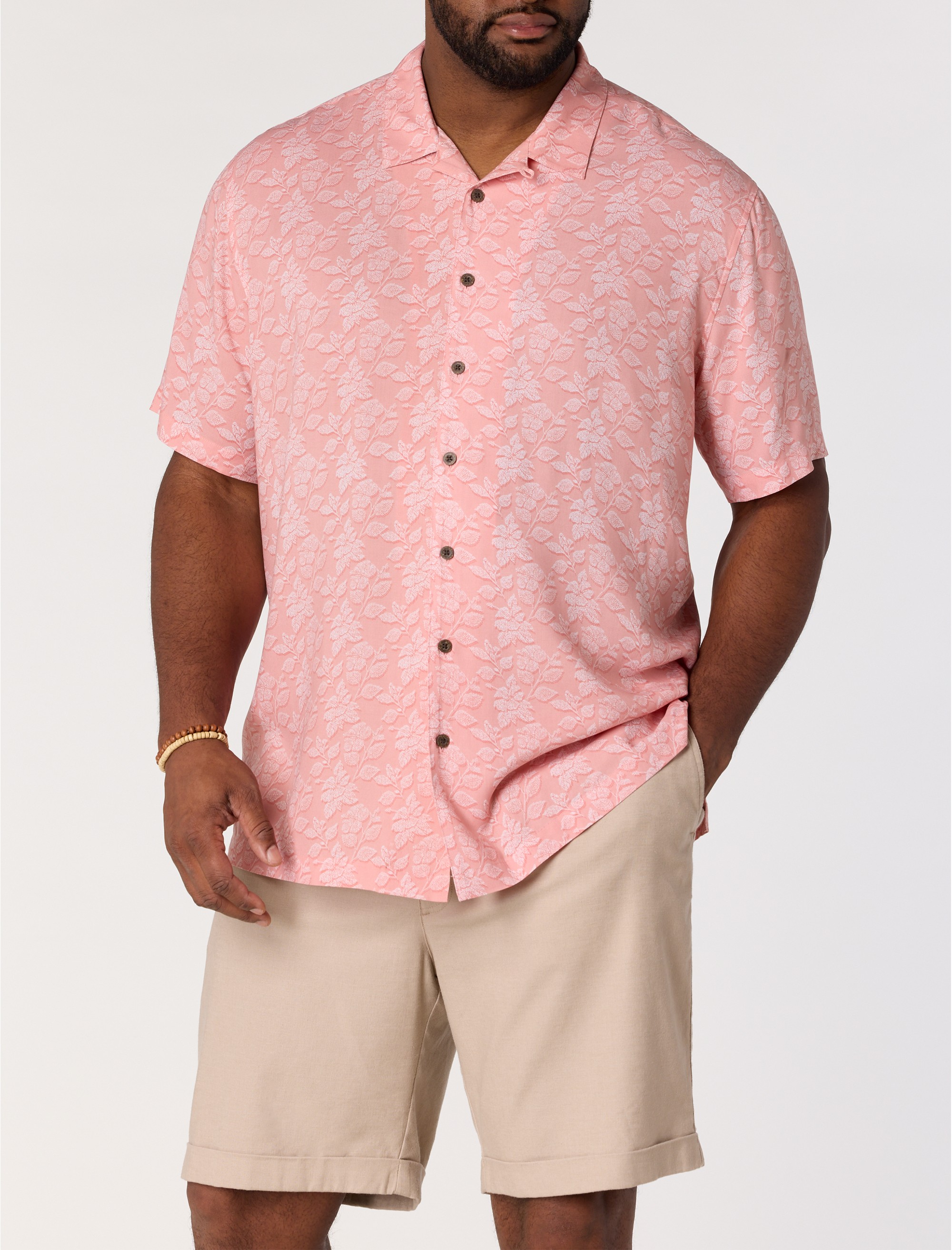 Tonal Dot Floral Sport Shirt - thumbnail 3