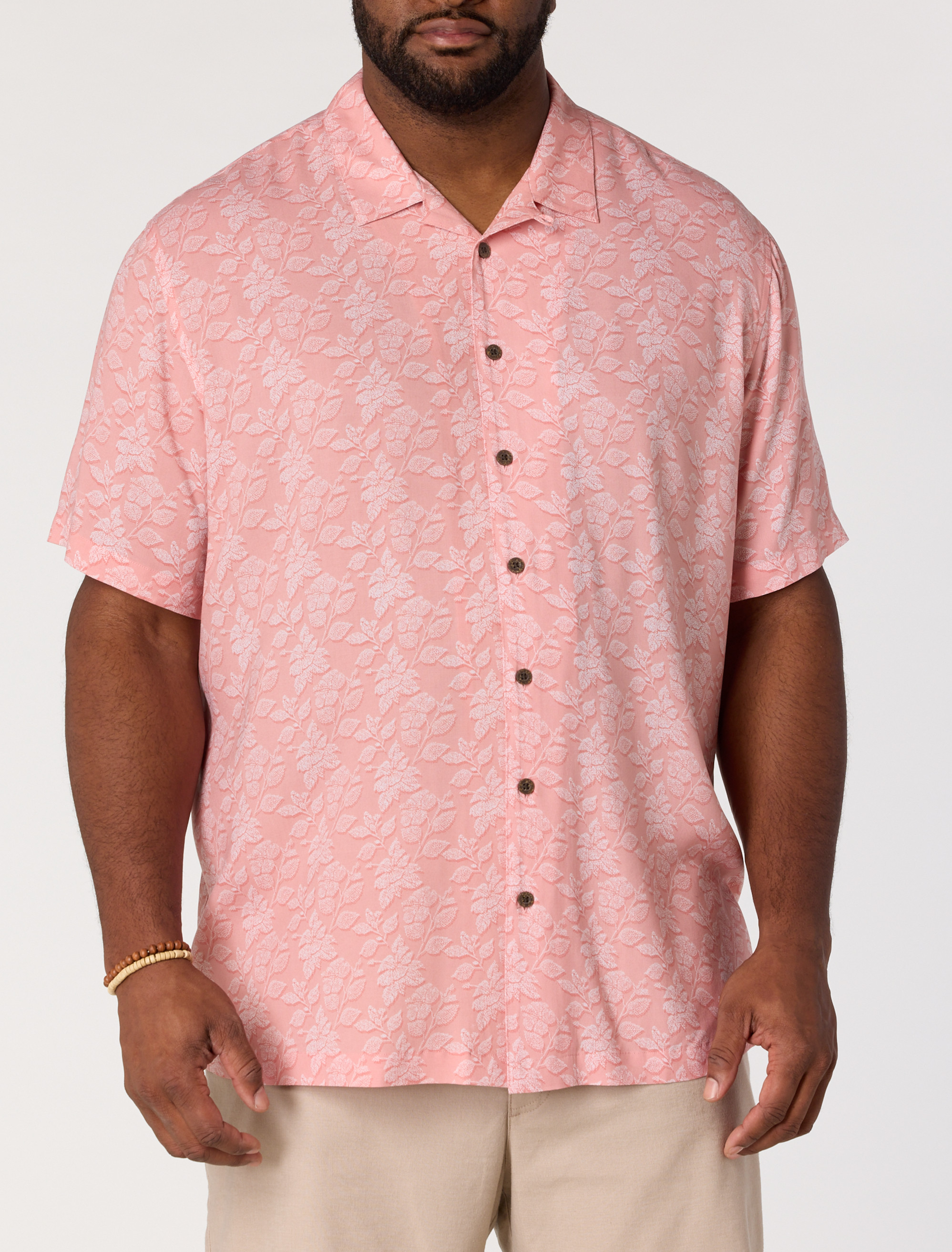 Tonal Dot Floral Sport Shirt