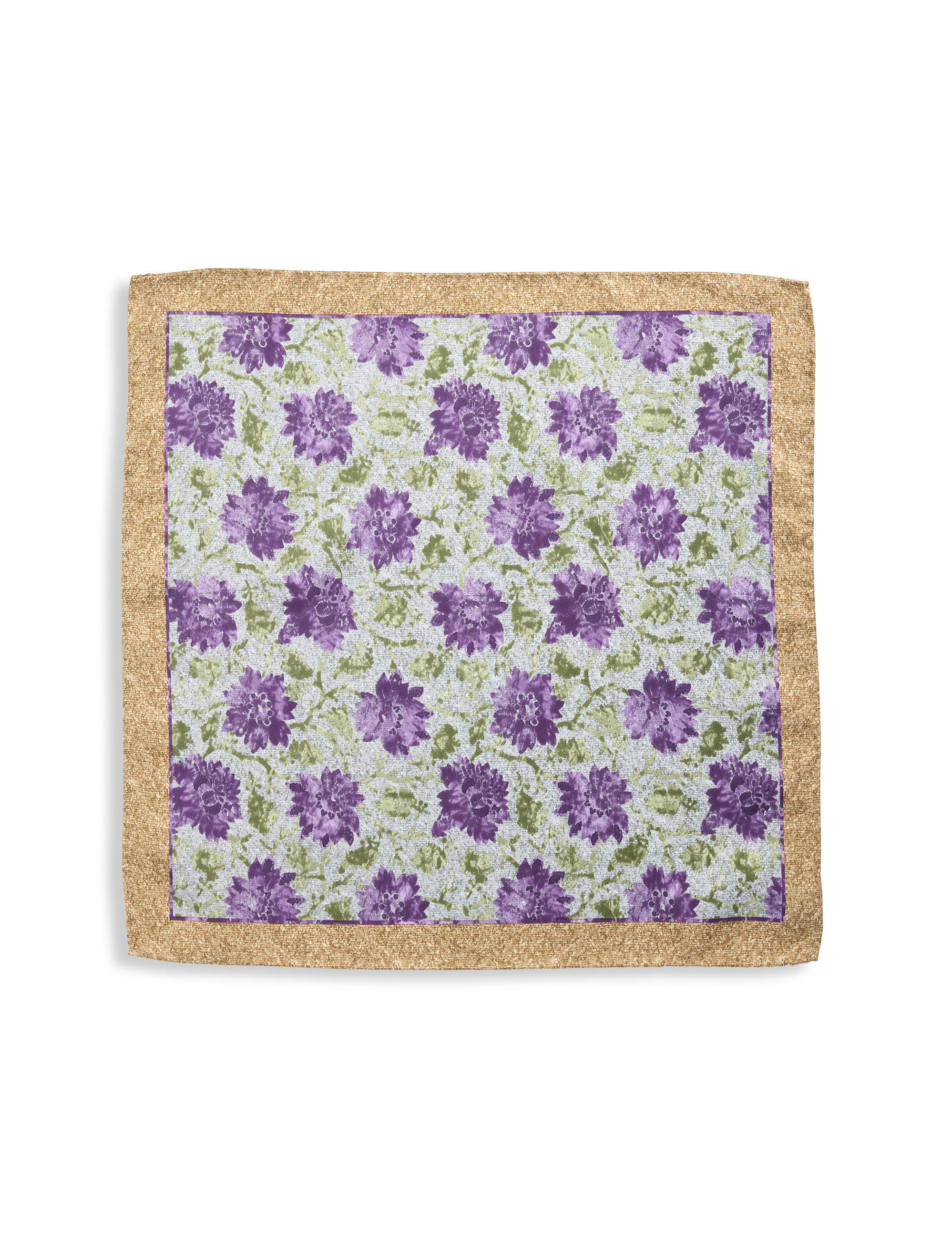 Tonal Floral Pocket Square