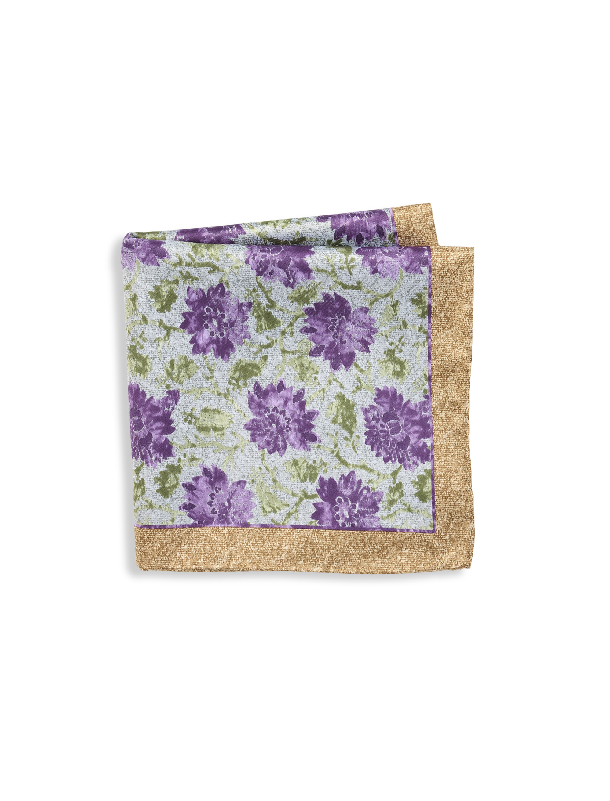 Tonal Floral Pocket Square
