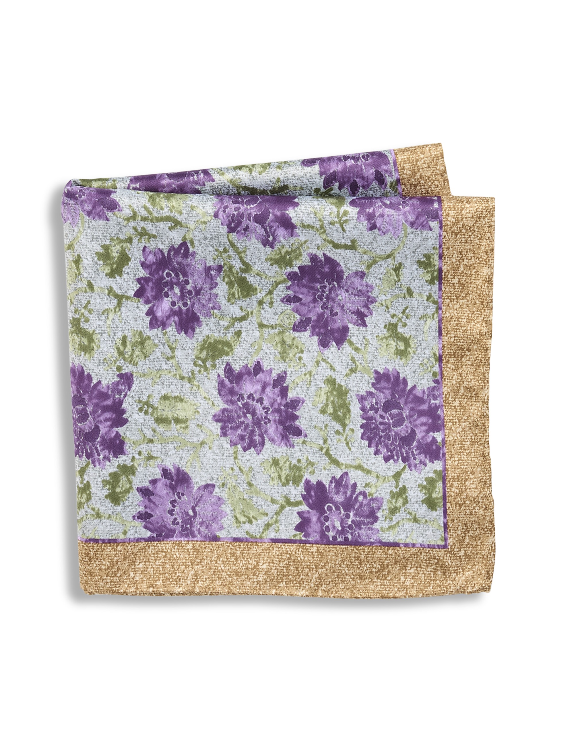 Tonal Floral Pocket Square