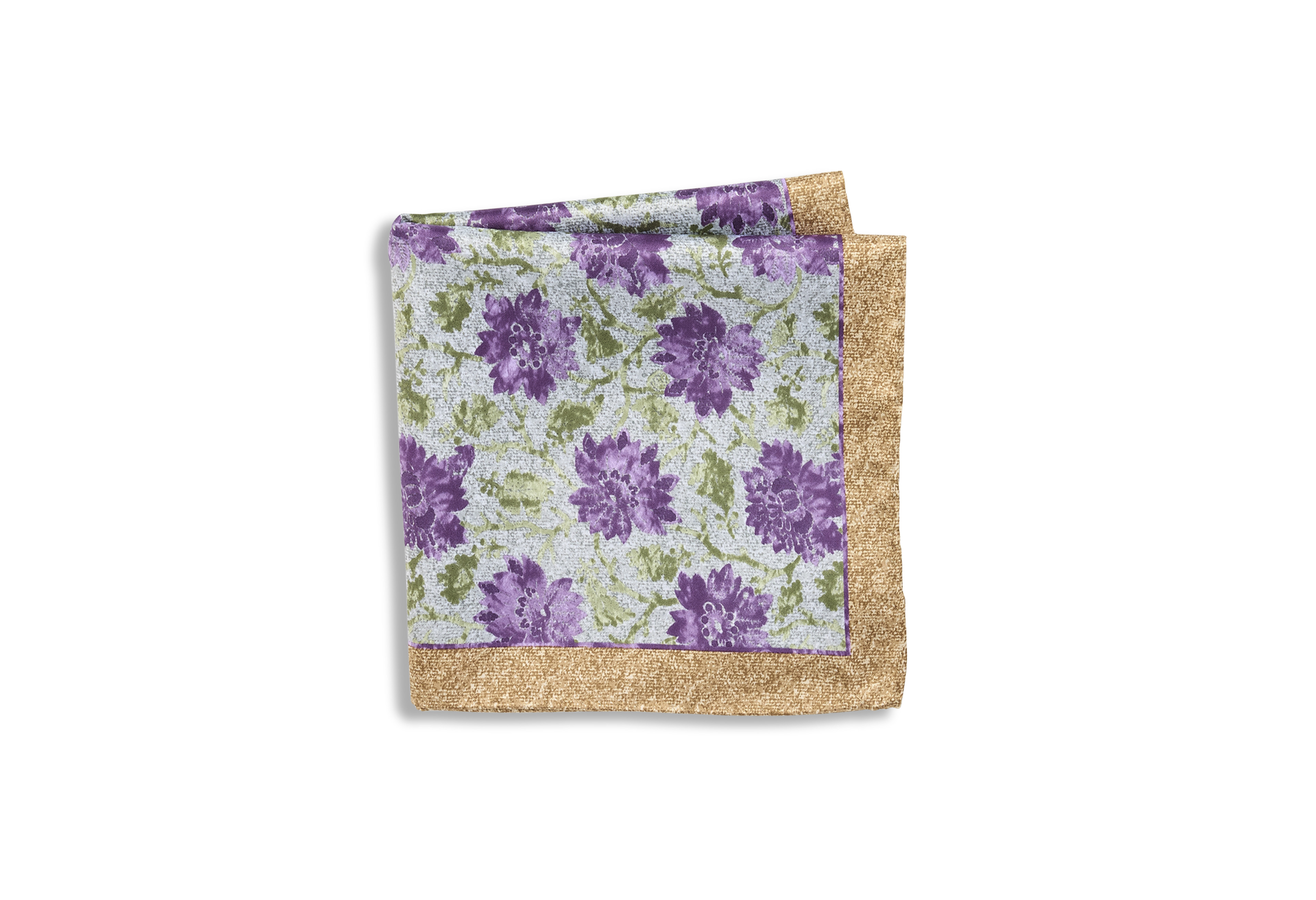 Tonal Floral Pocket Square