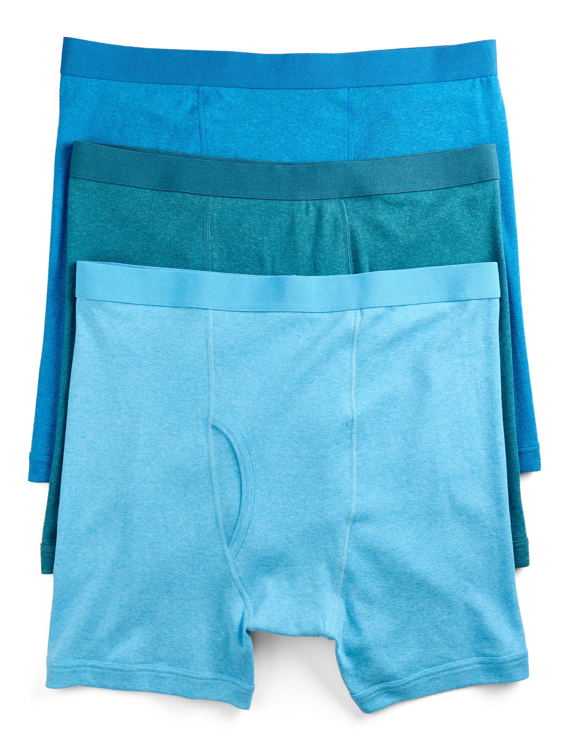 3-pk Heathered 4 Inch Boxer Briefs