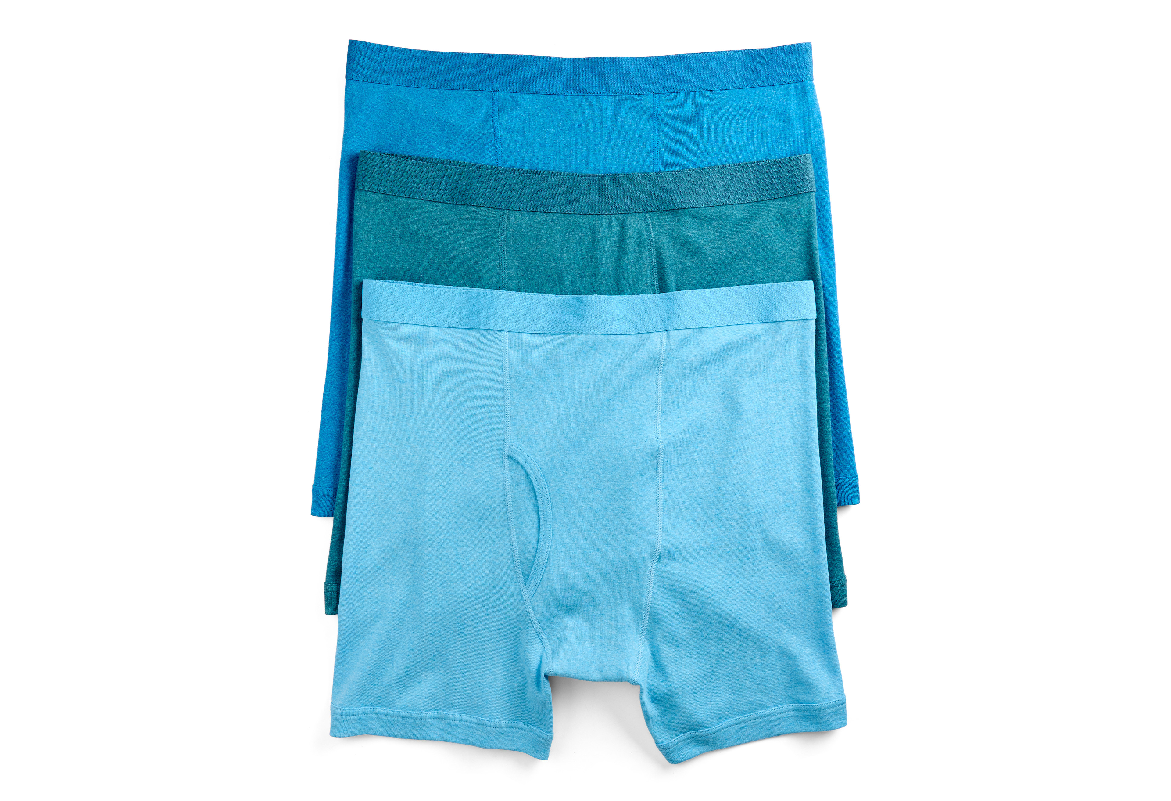 3 pk Heathered 4 Inch Boxer Briefs