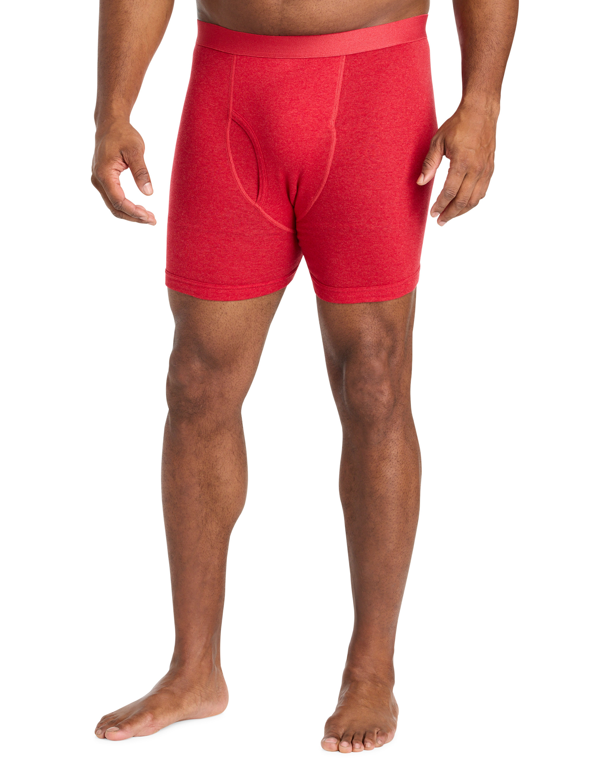 3-pk Heathered 4 Inch Boxer Briefs