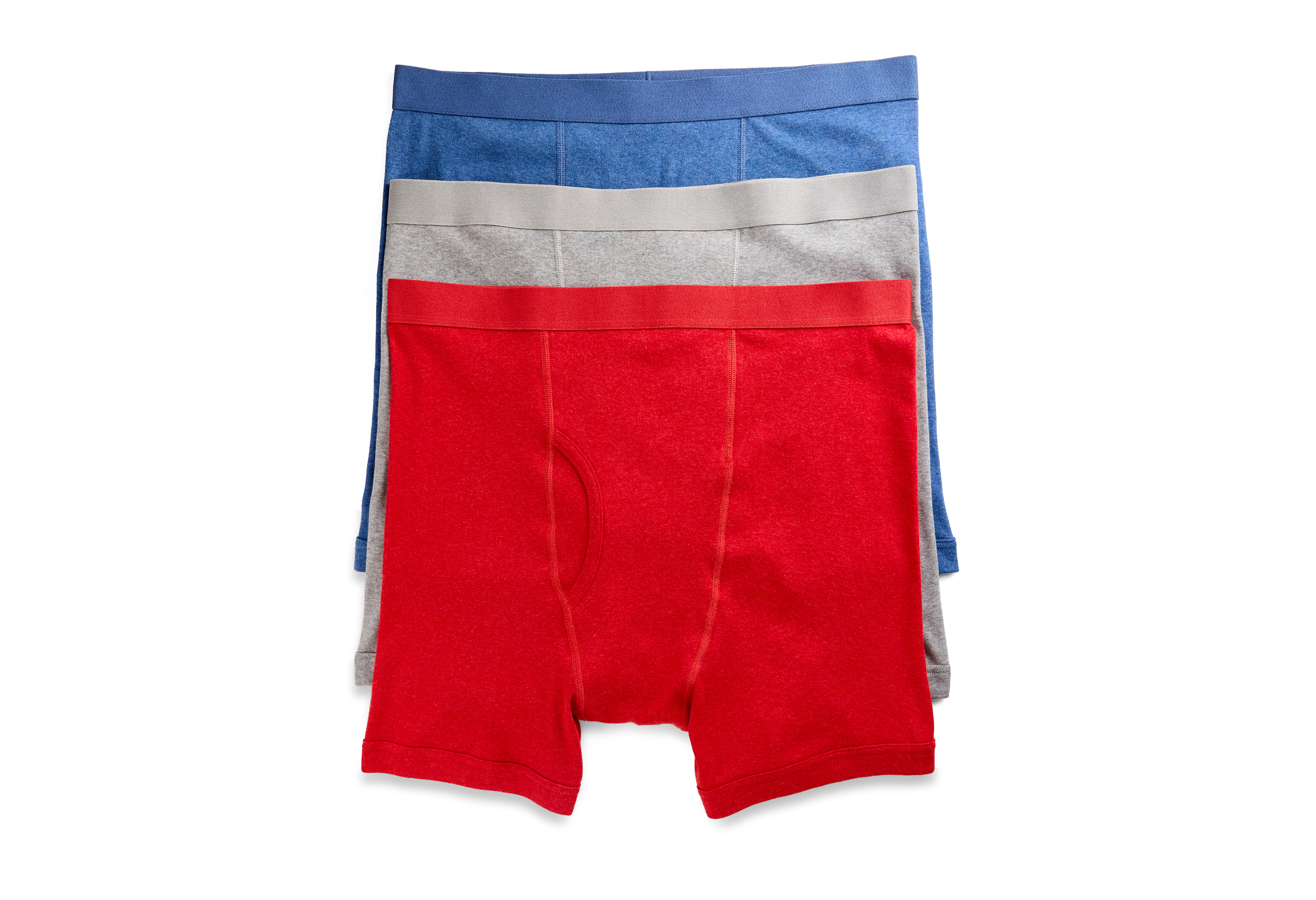  3-pk Heathered 4 Inch Boxer Briefs