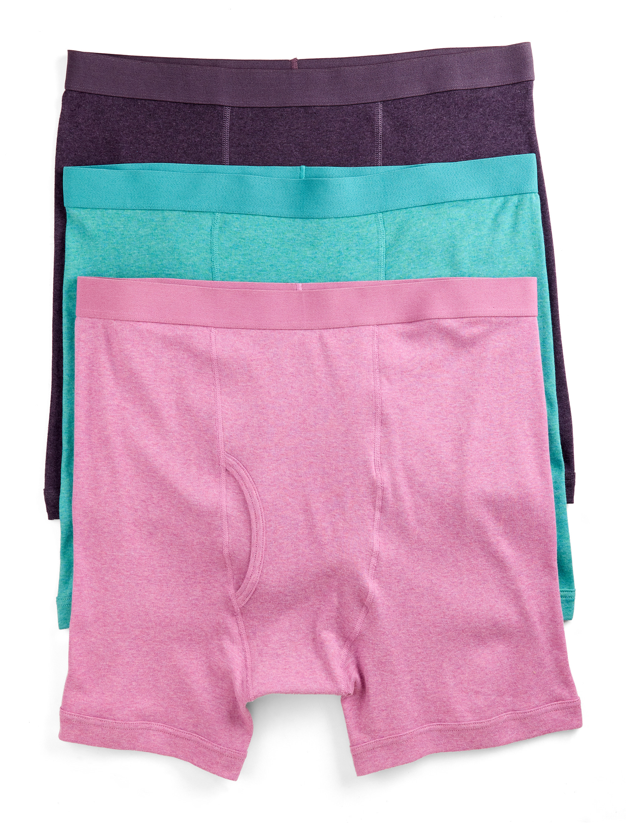 3 pk Heathered 4 Inch Boxer Briefs