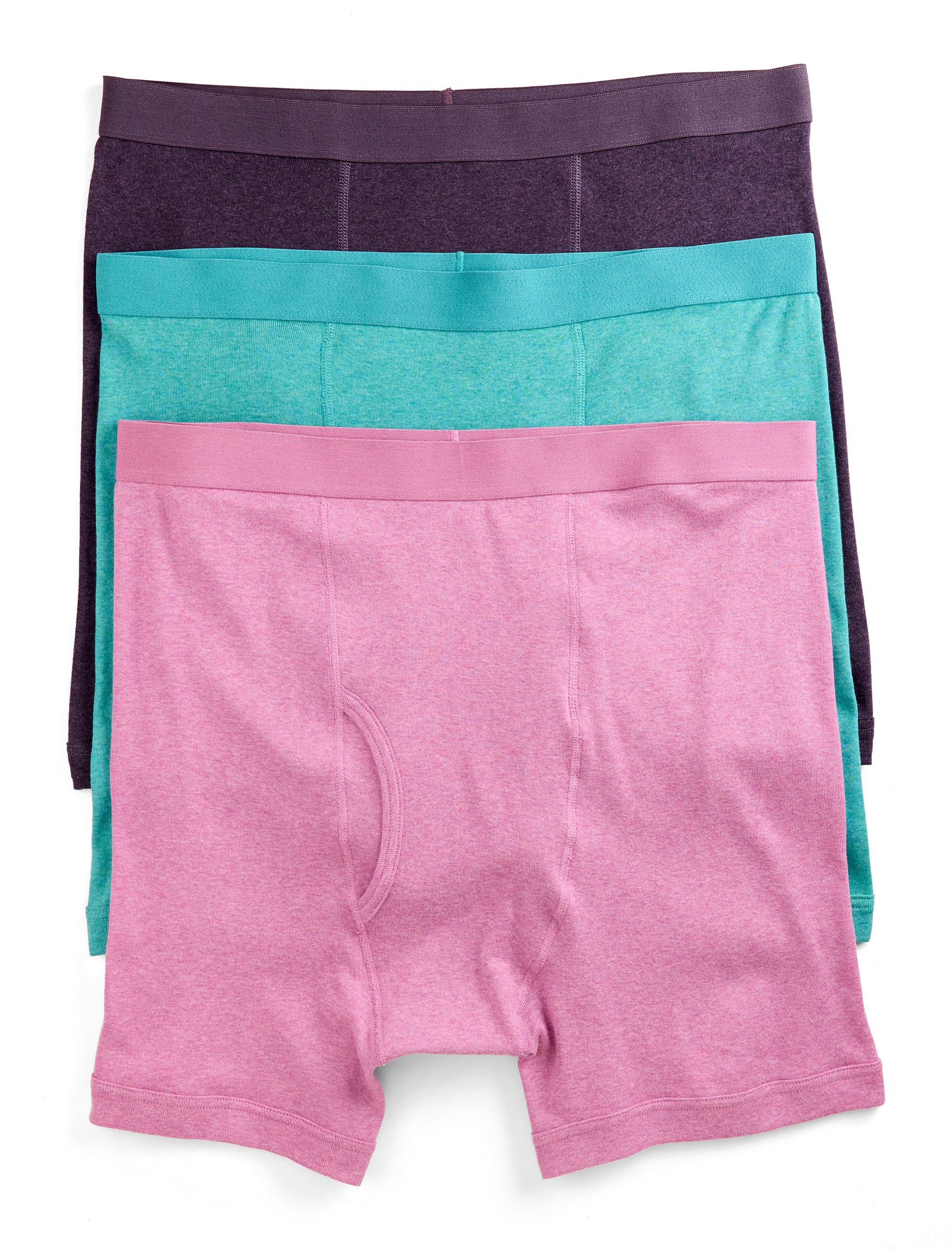 3 pk Heathered 4 Inch Boxer Briefs