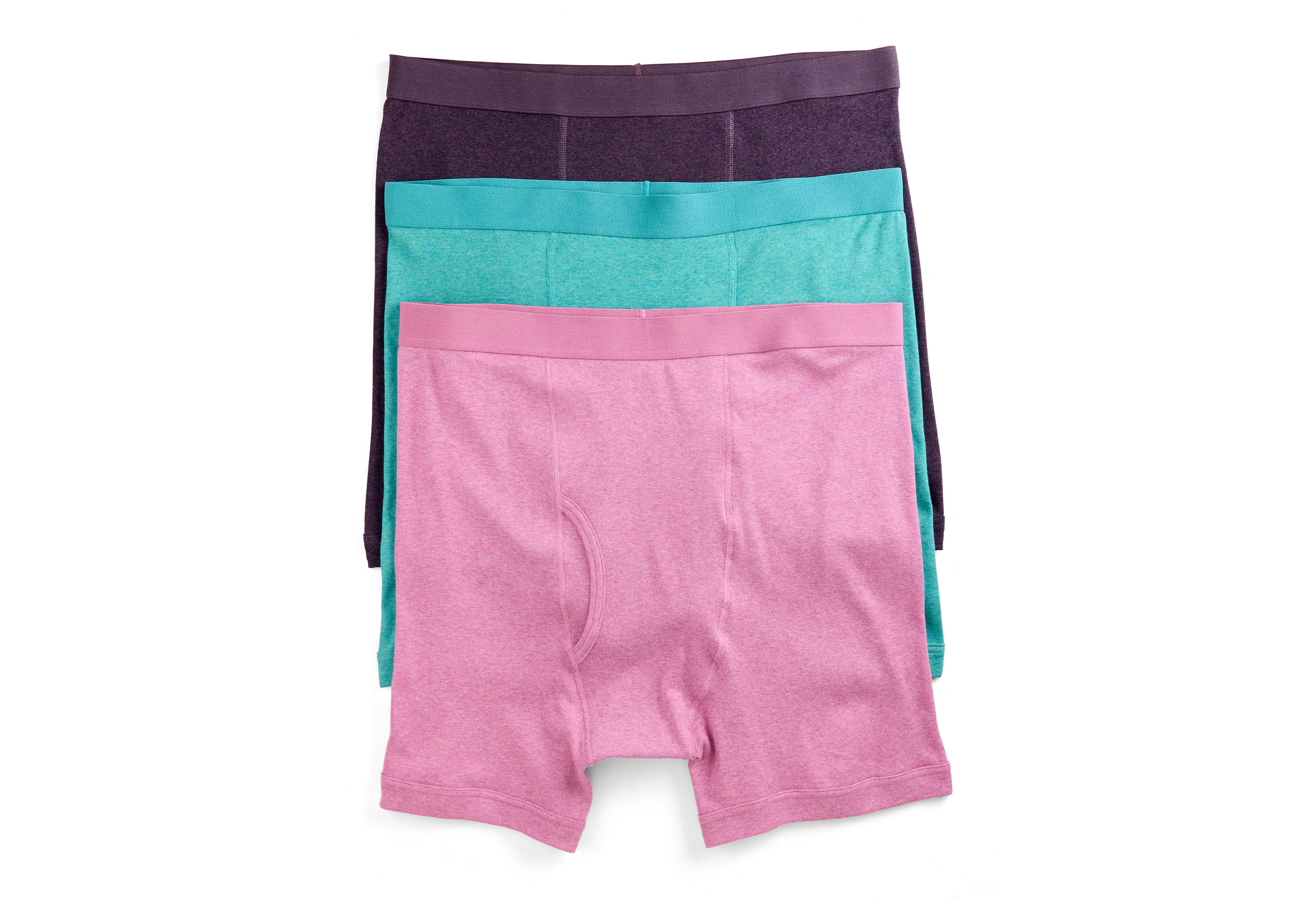 3 pk Heathered 4 Inch Boxer Briefs