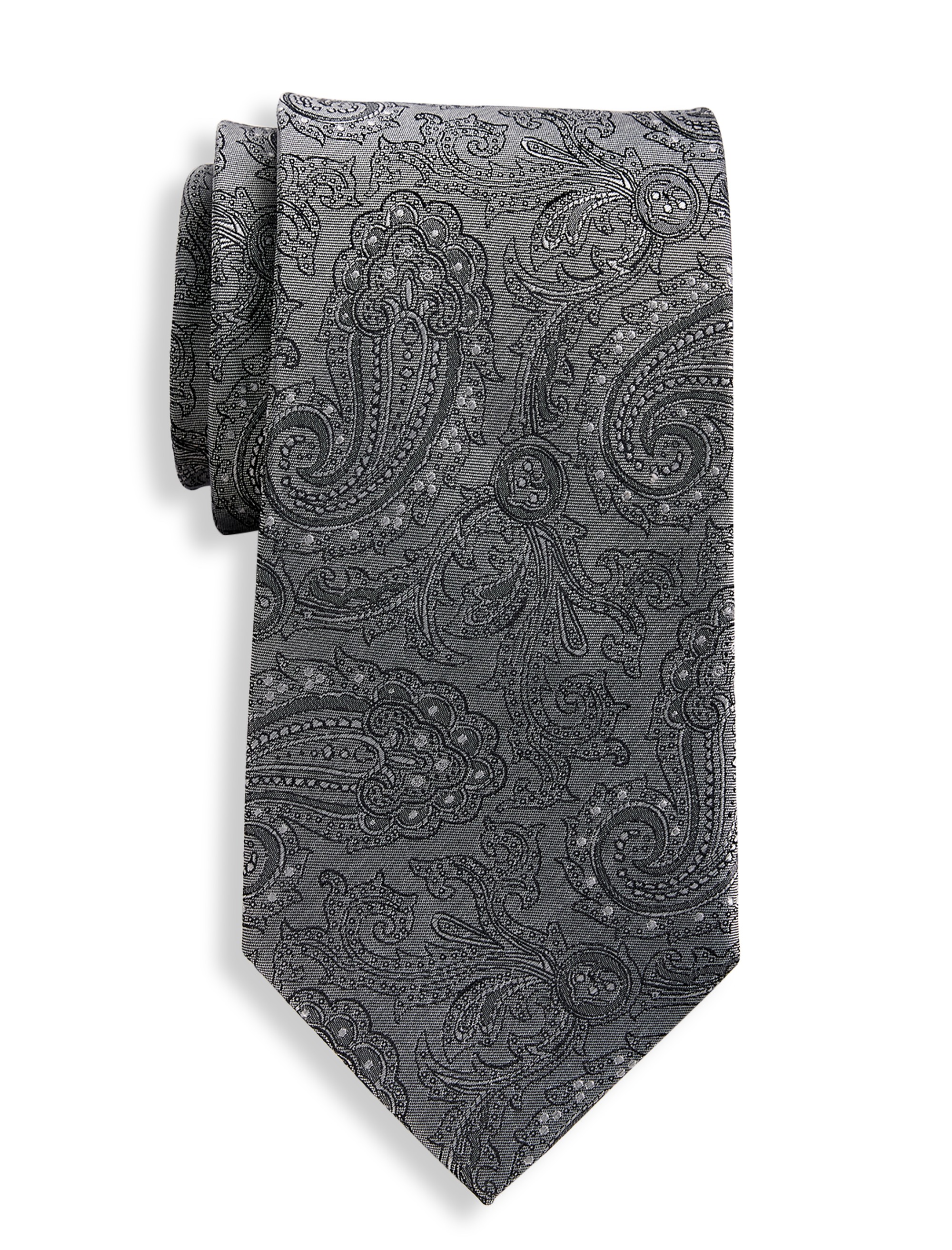 Tonal Paisley Silk Tie