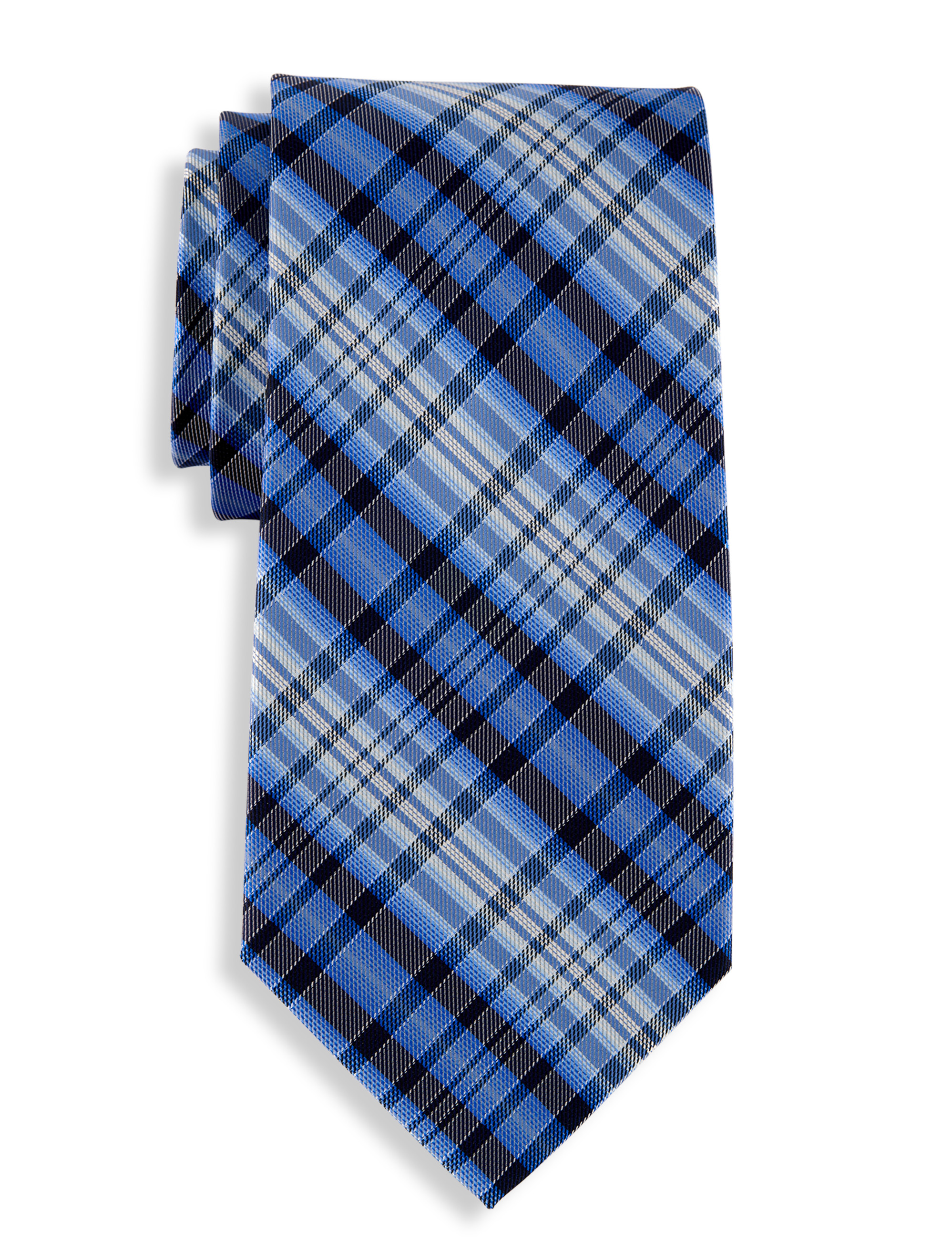 Abstract Plaid Tie
