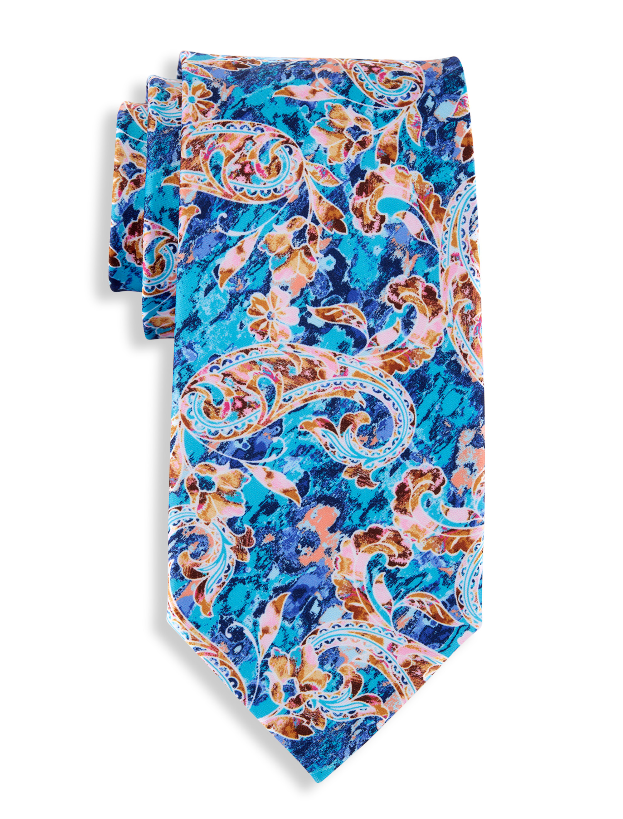 Watercolor Paisley Tie