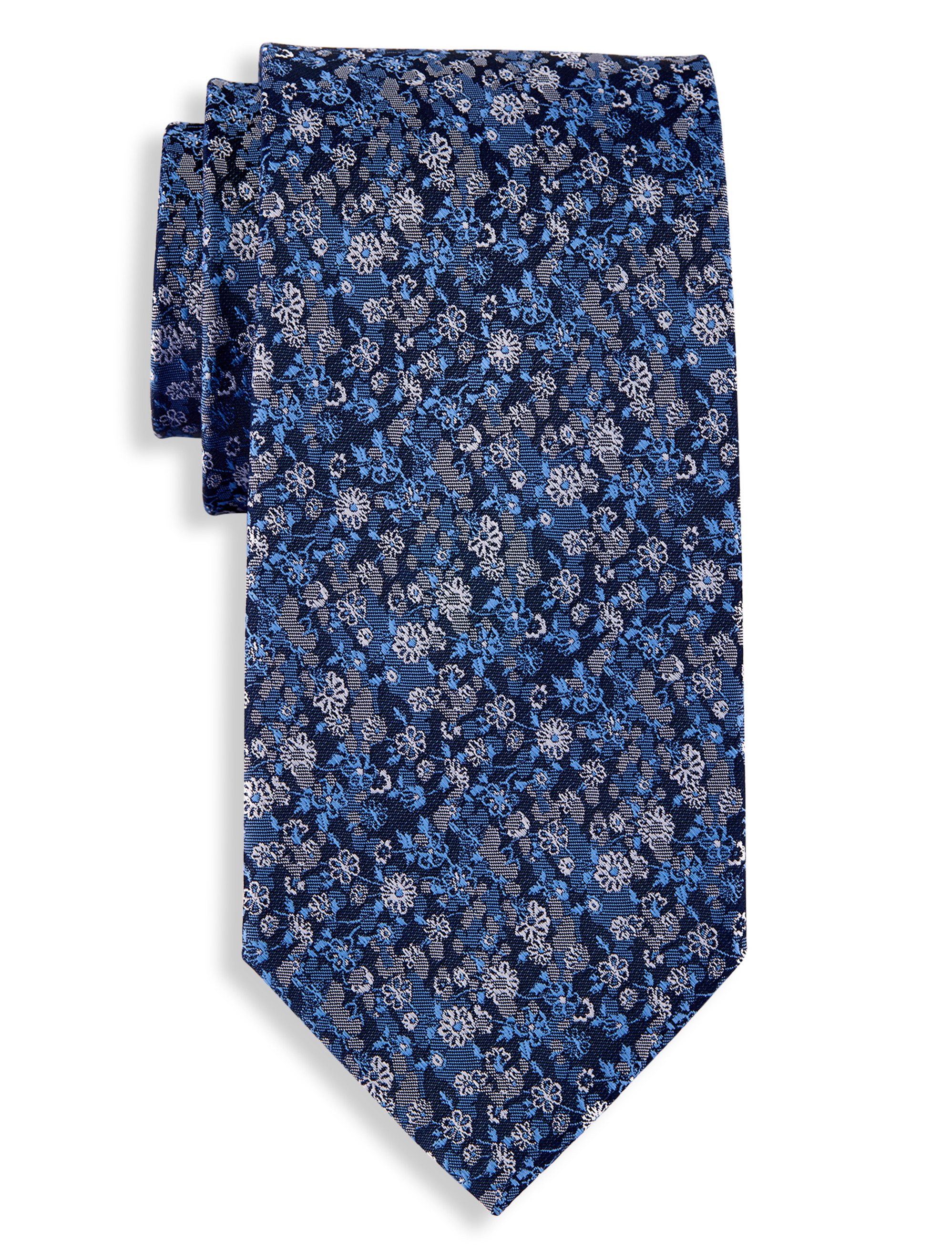 Mini Camo Floral Print Tie