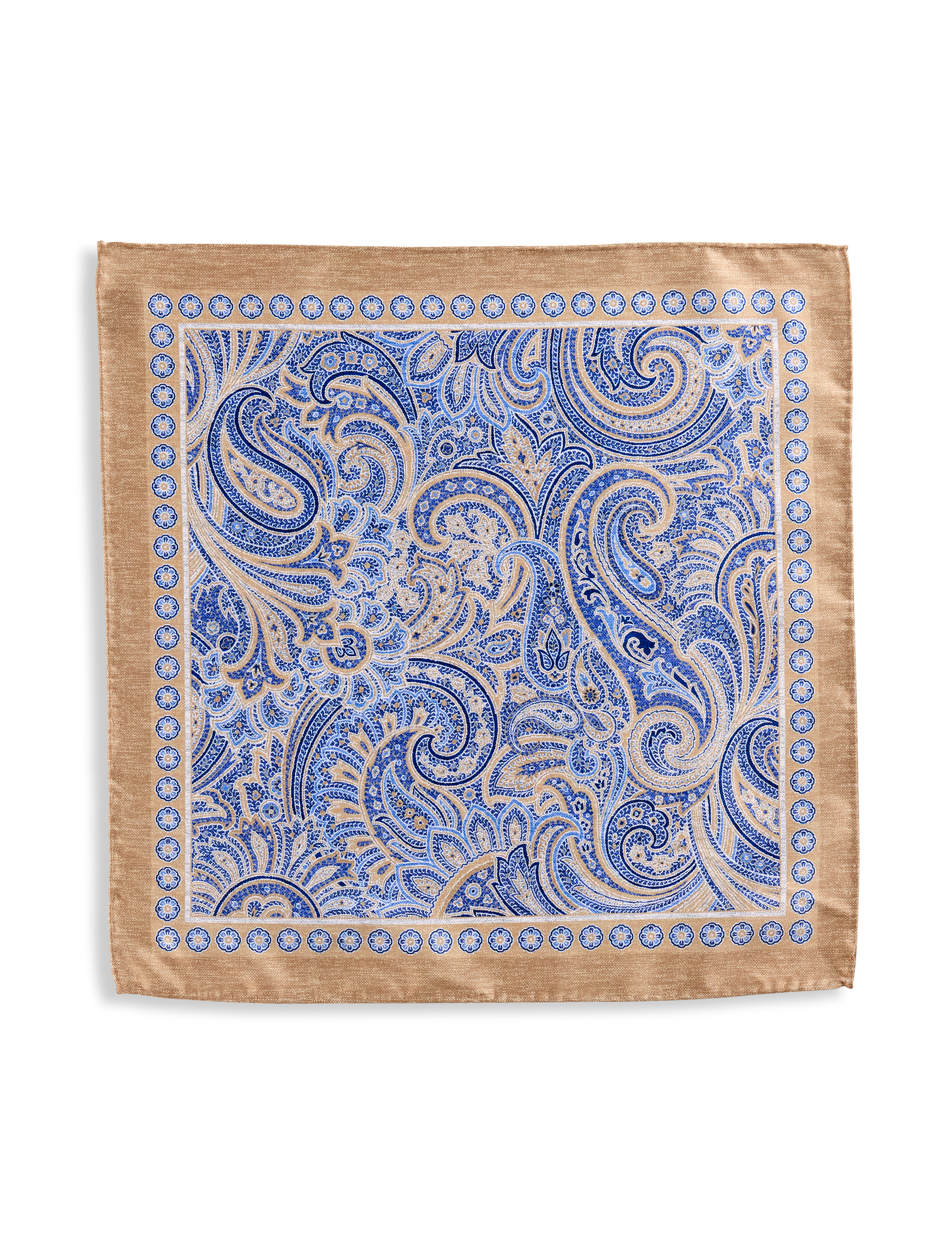 Tonal Paisley Pocket Square