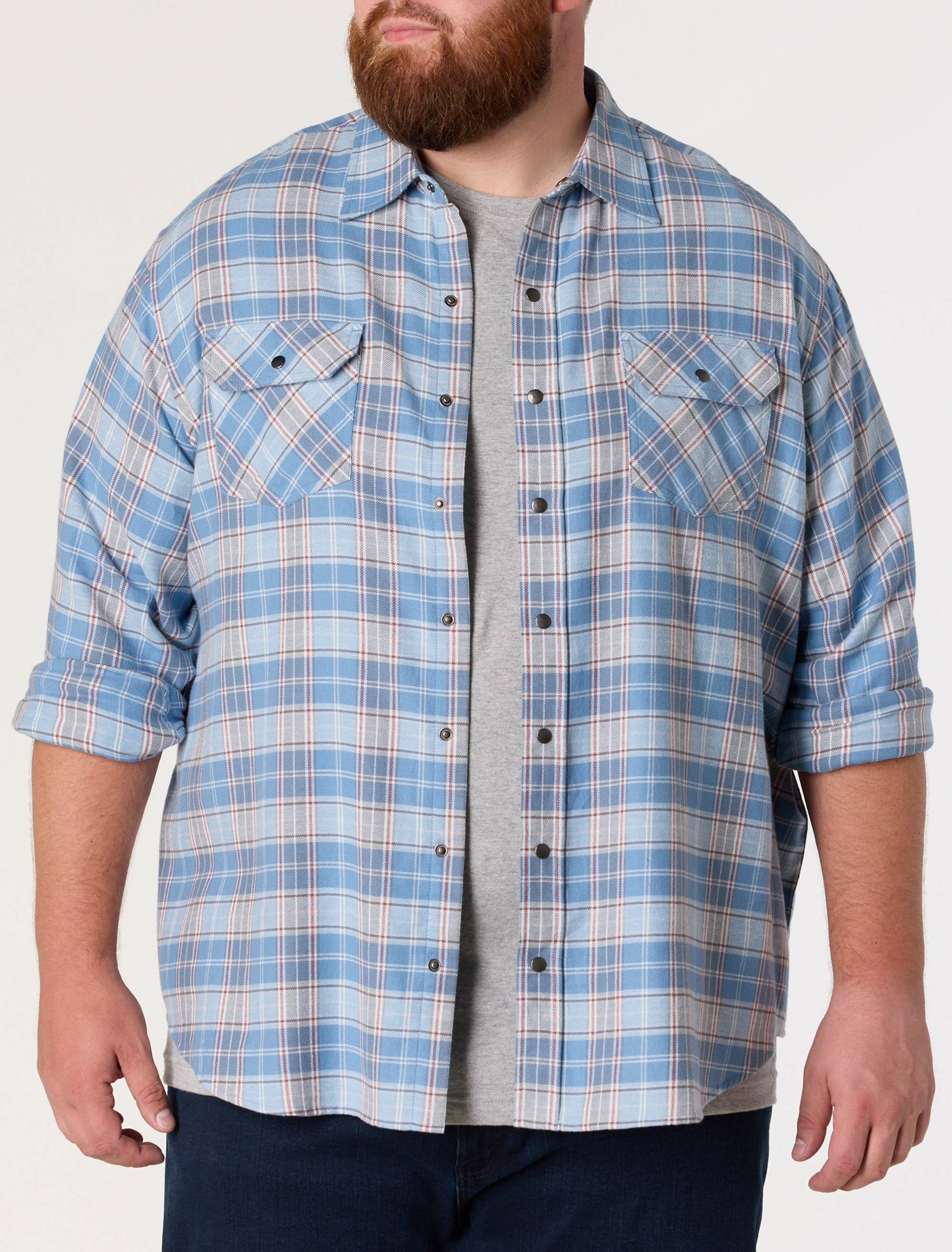 Medium Plaid Flannel Sport Shirt