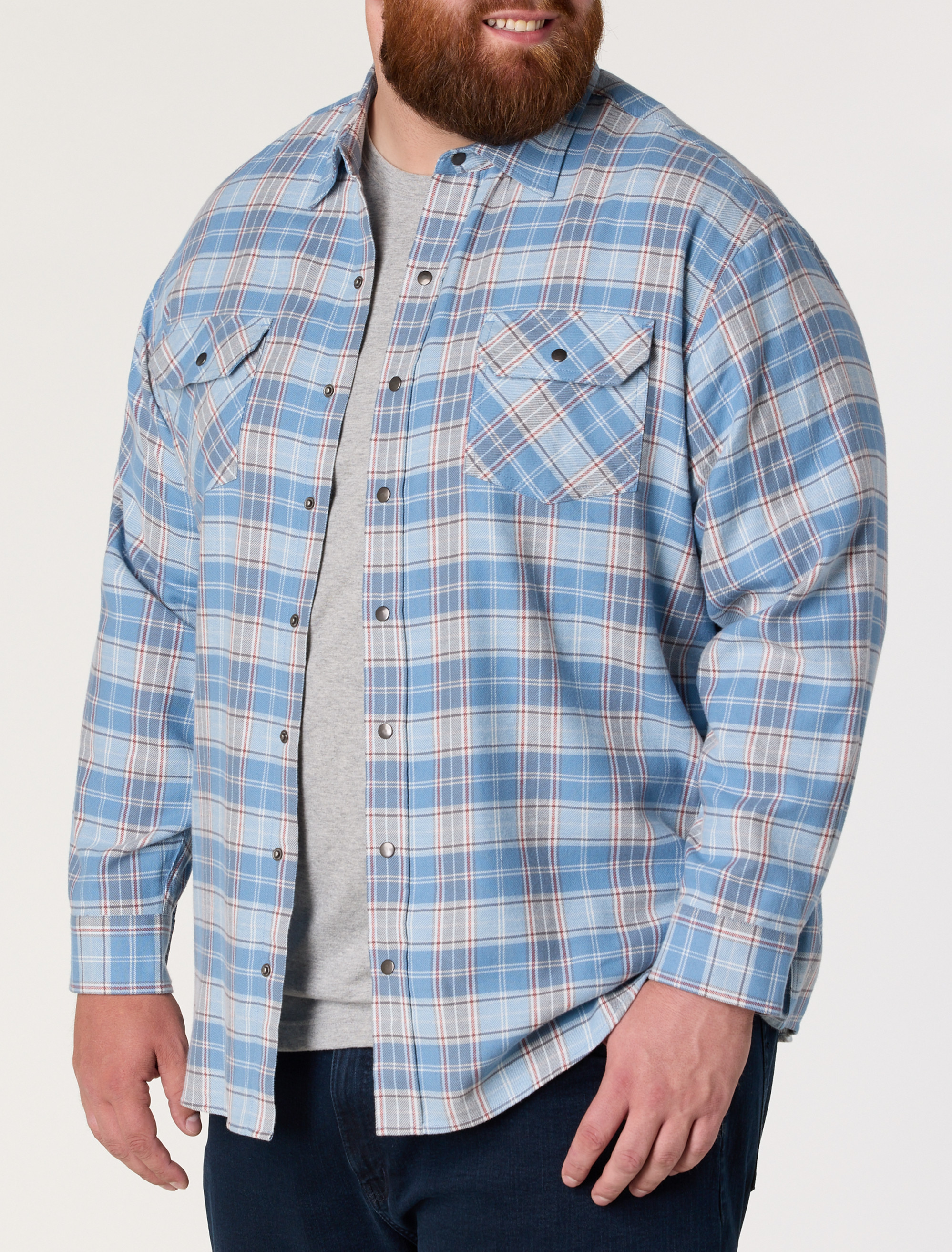 Medium Plaid Flannel Sport Shirt