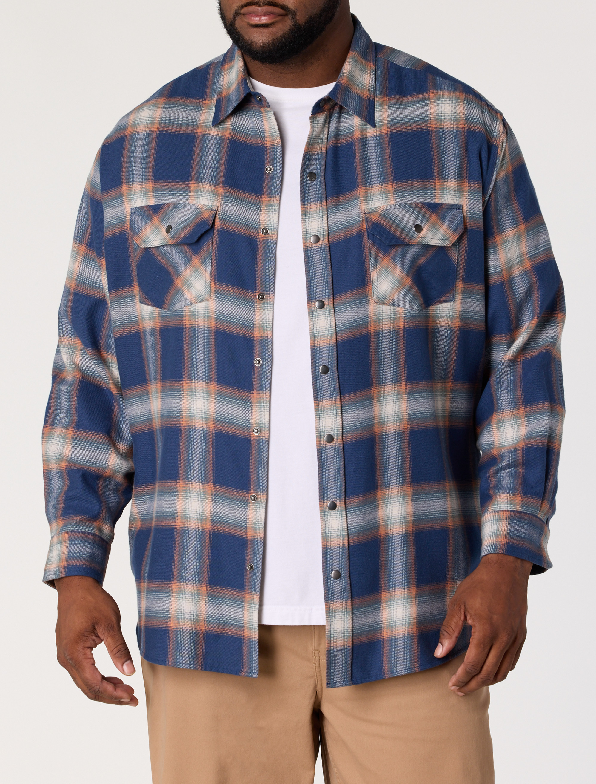 Plaid Flannel Sport Shirt