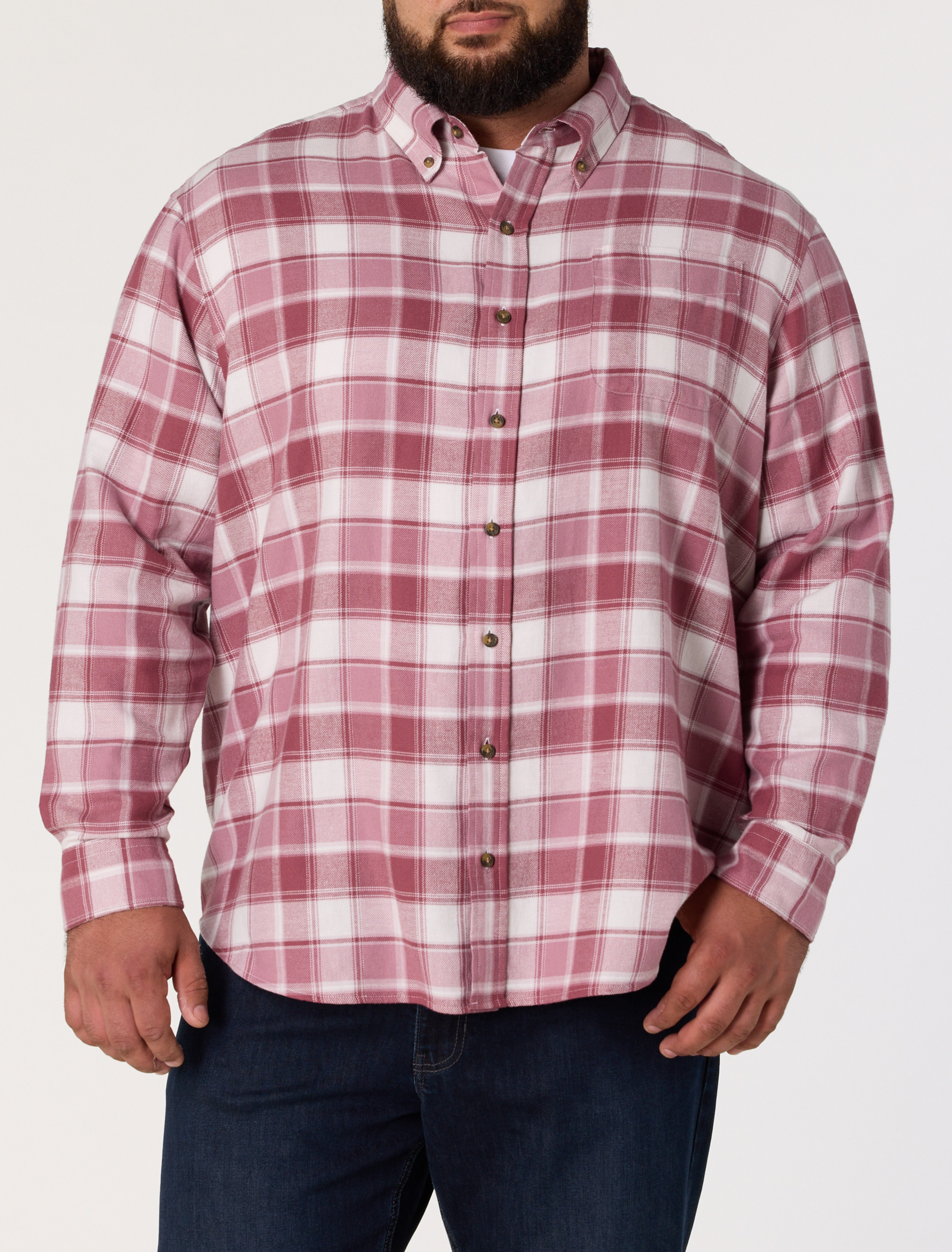 Medium Plaid Flannel Sport Shirt