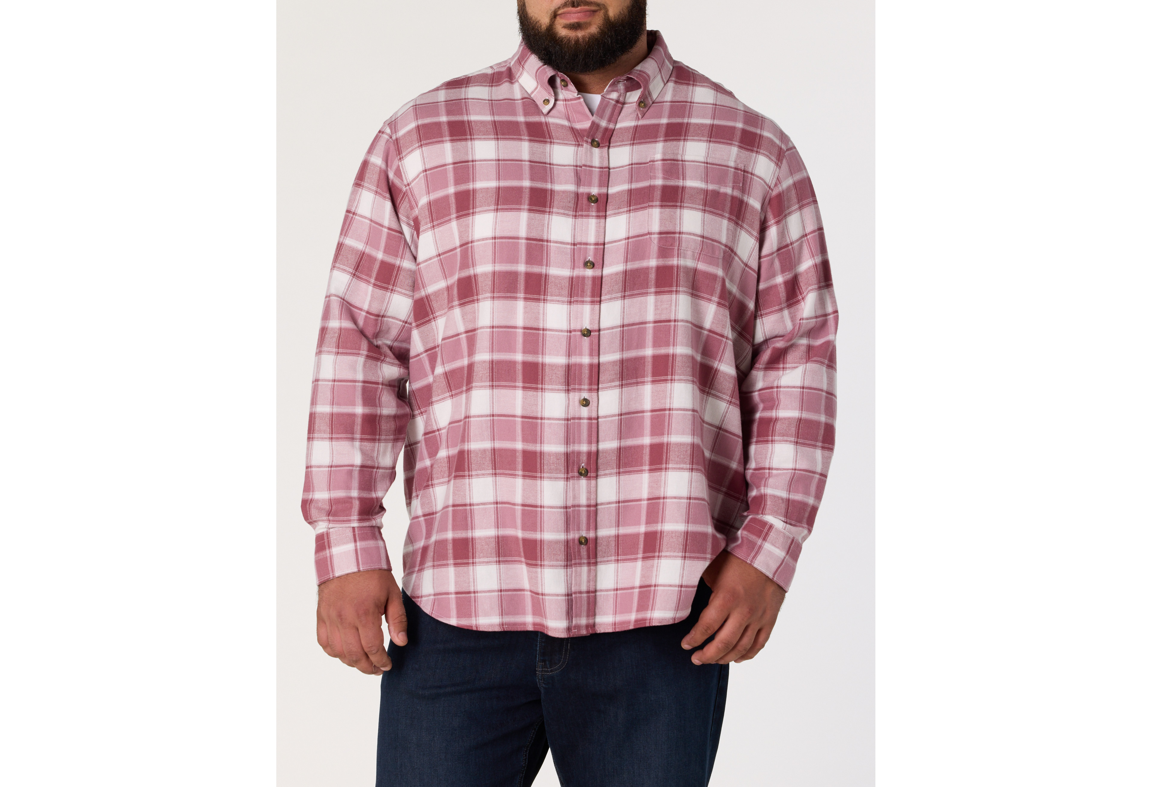 Medium Plaid Flannel Sport Shirt