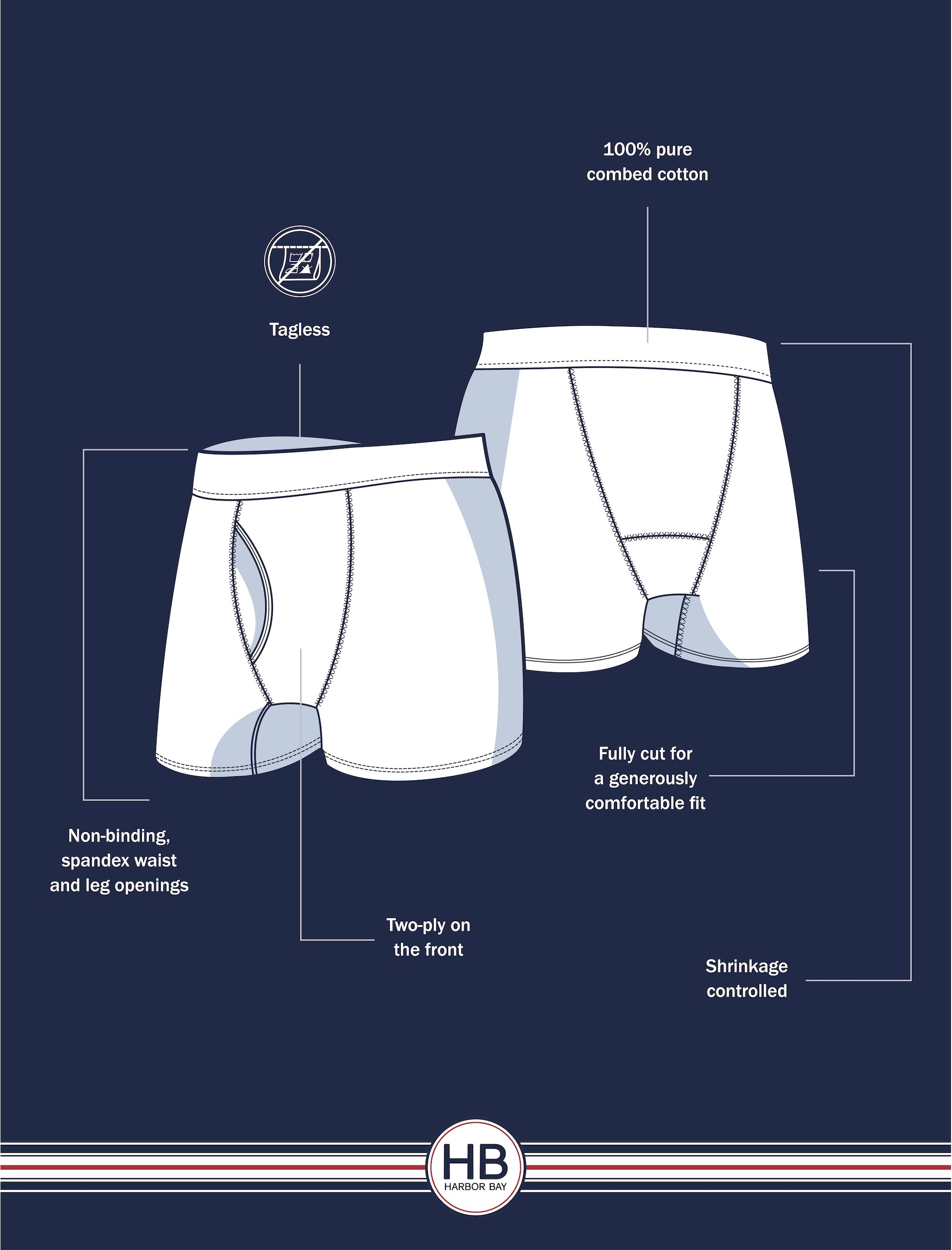 3-pk 4 Inch Boxer Briefs - thumbnail 3