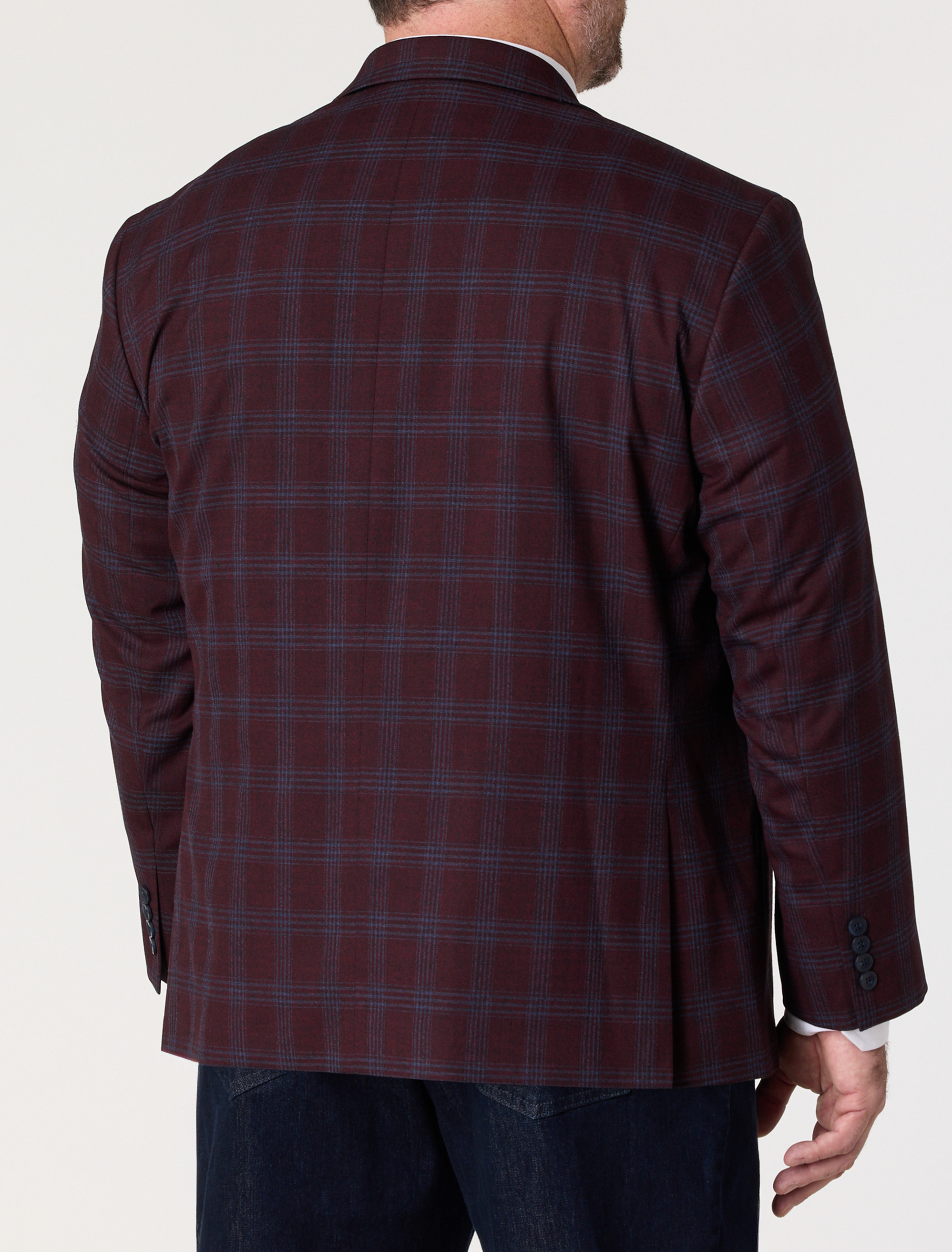 Large Plaid Jacket-Relaxer Sport Coat