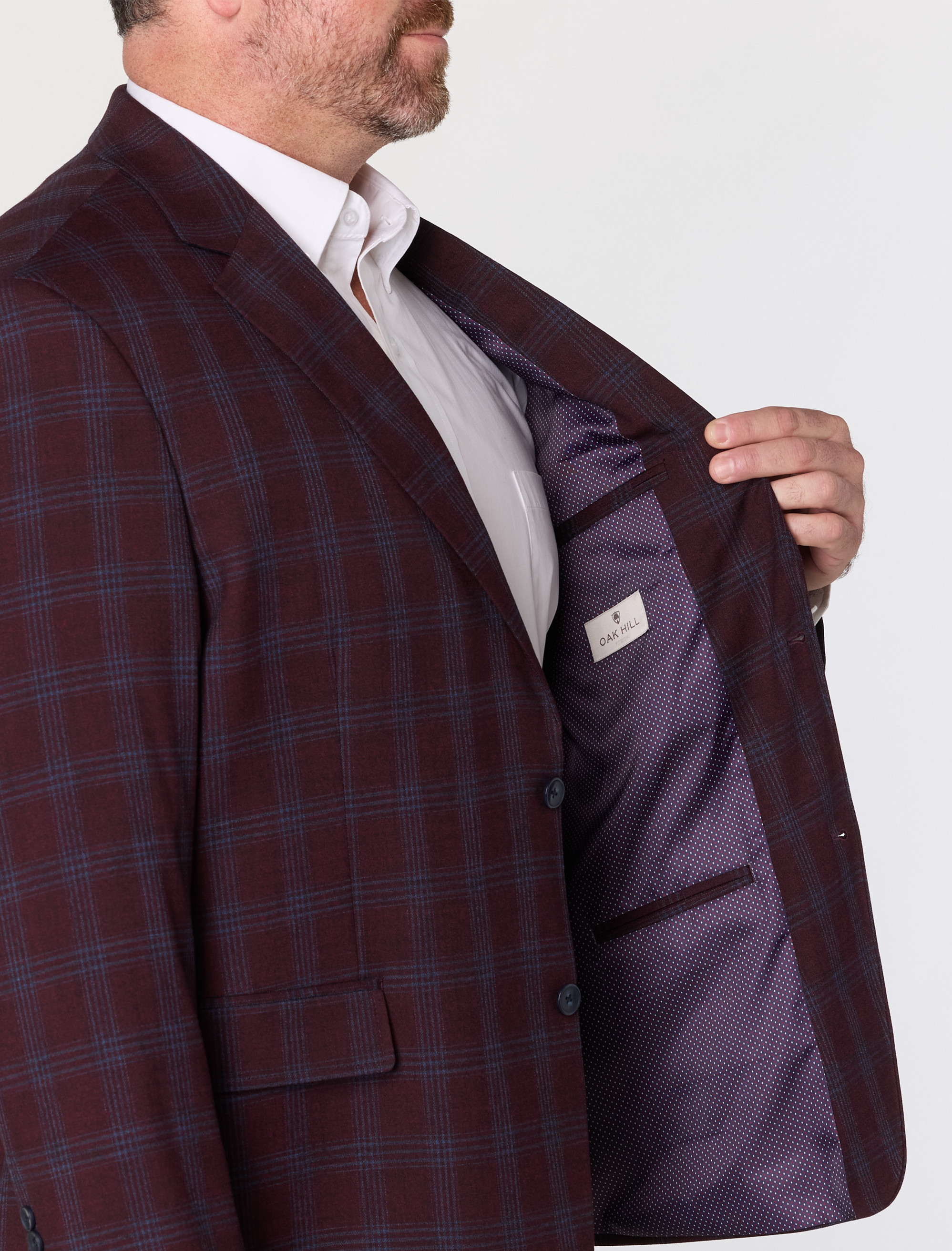 Large Plaid Jacket-Relaxer Sport Coat