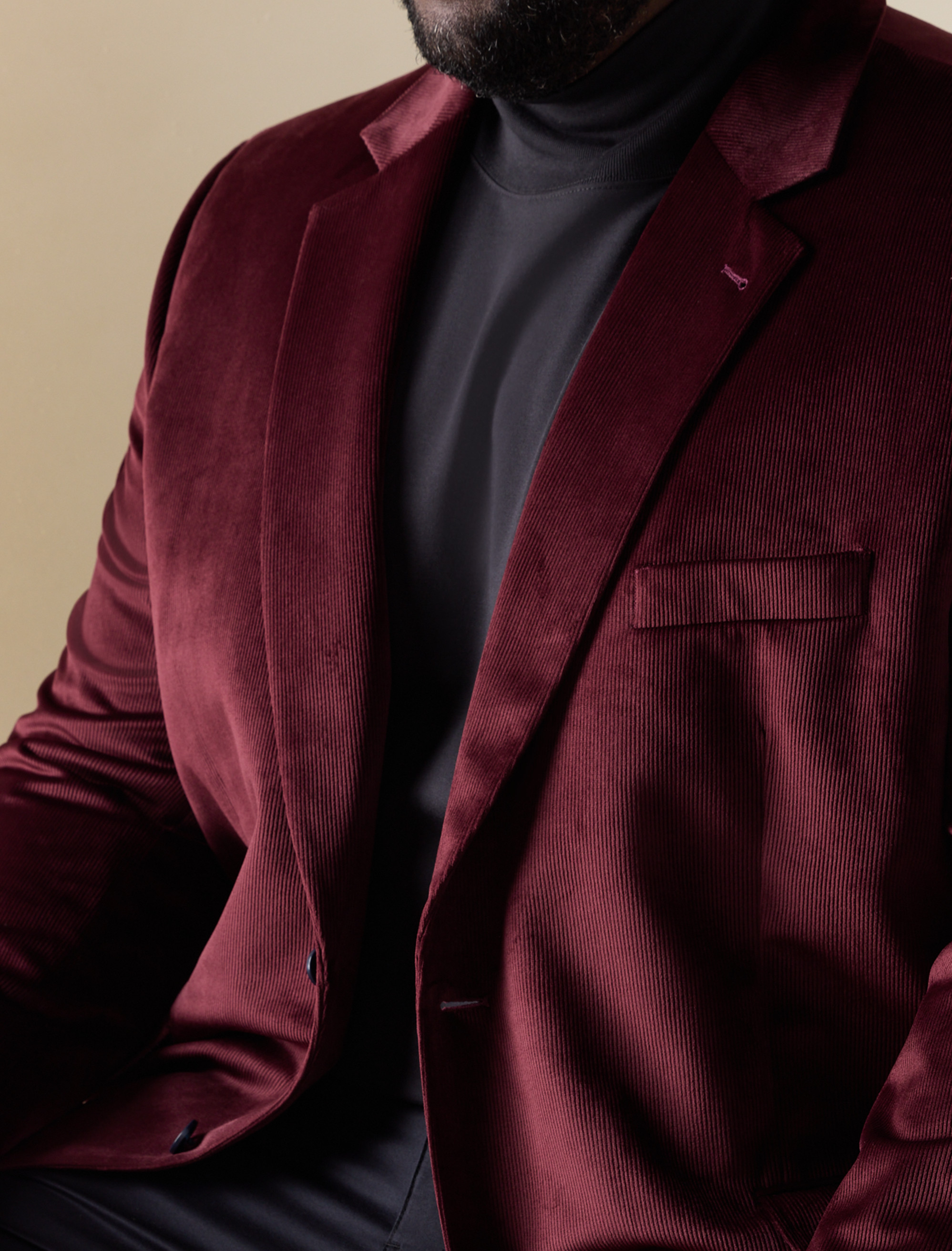 Small Wale Jacket-Relaxer Velvet Sport Coat