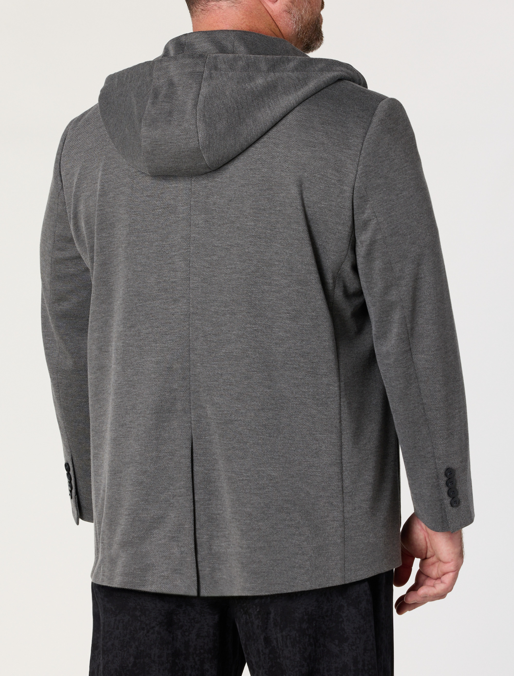 Hooded Jacket-Relaxer Sport Coat