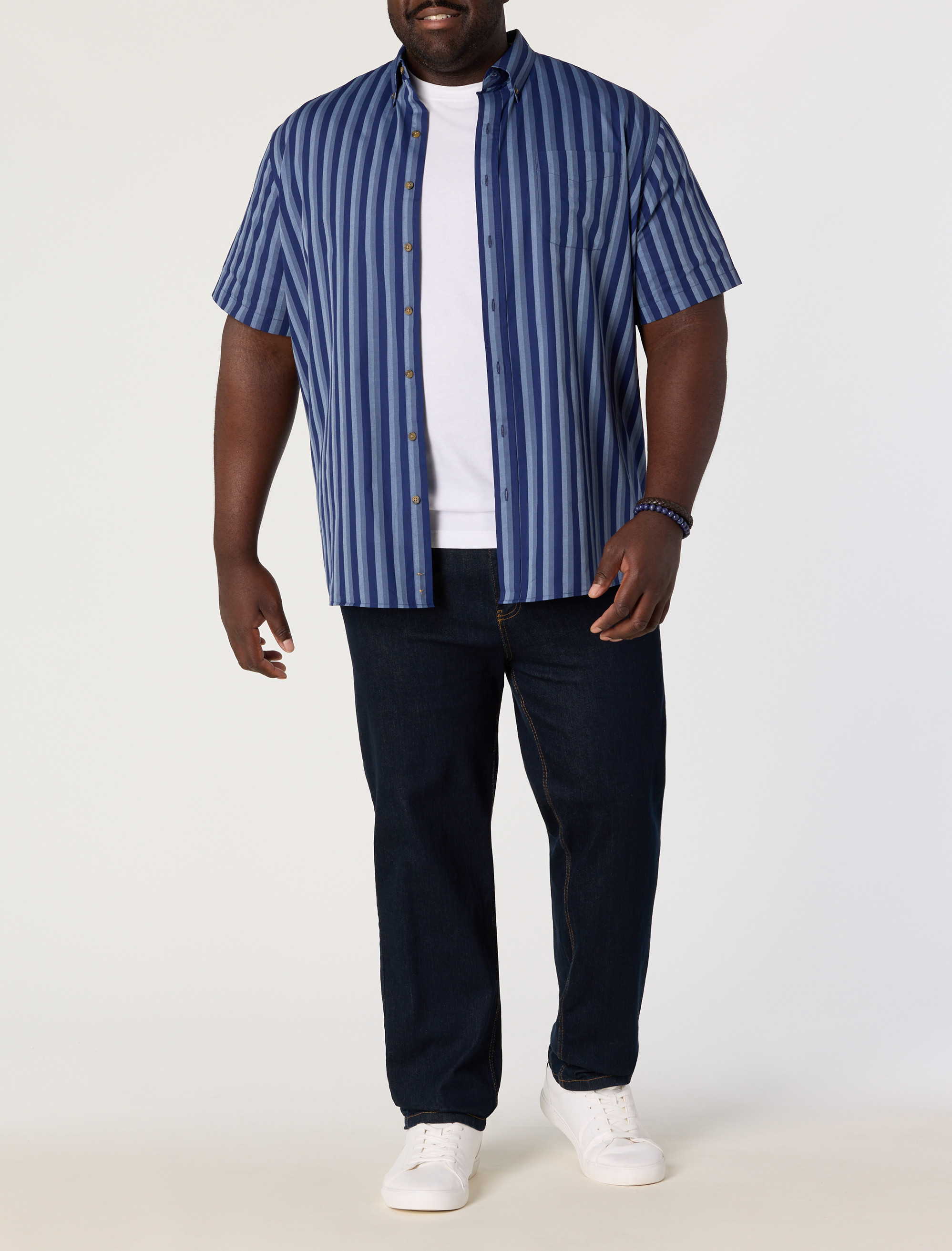 Easy-Care Striped Sport Shirt