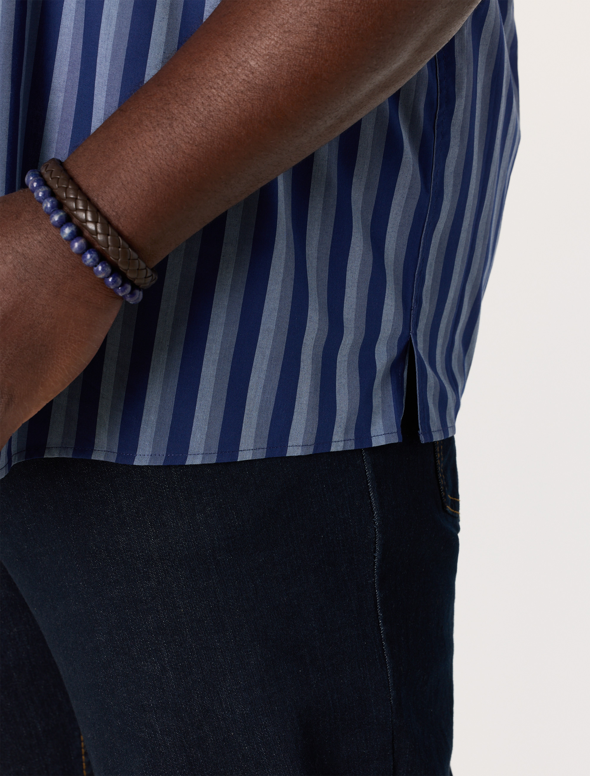 Easy-Care Striped Sport Shirt