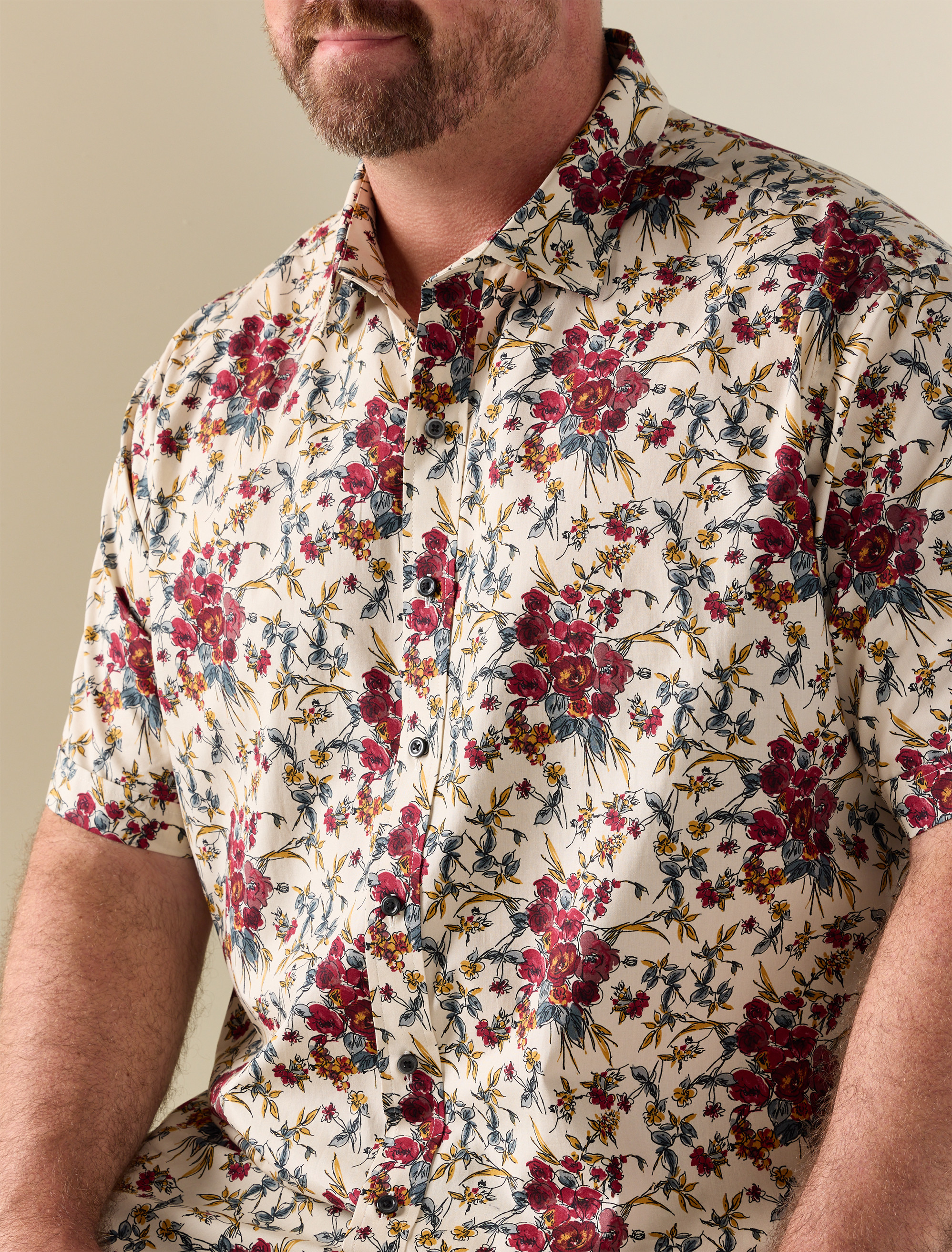 Multi Floral Sport Shirt