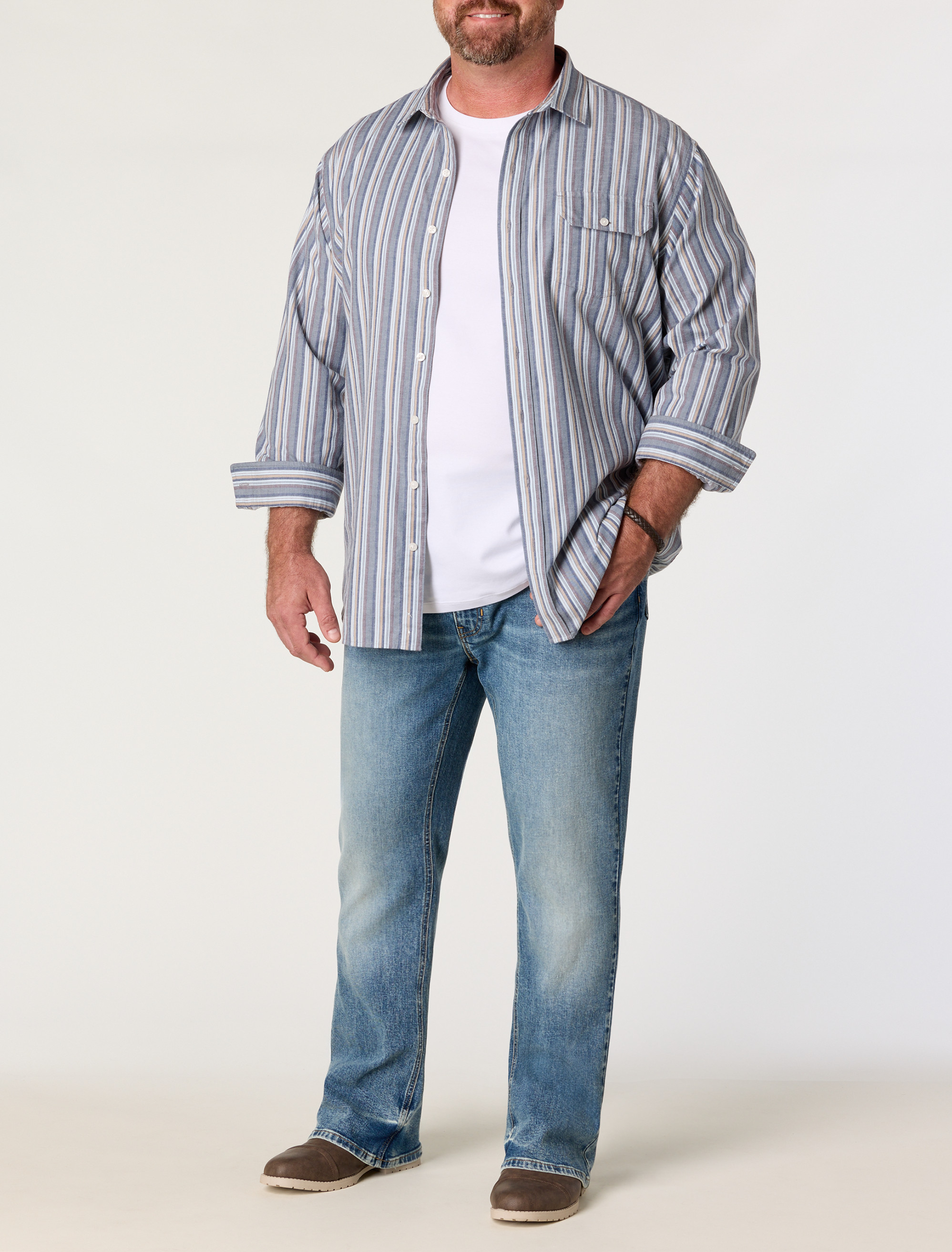 Multi Striped Sport Shirt