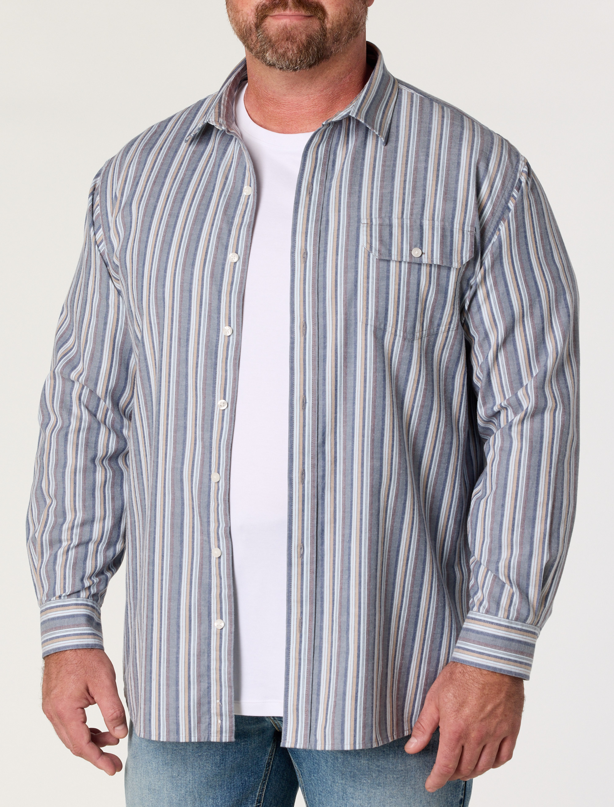 Multi Striped Sport Shirt
