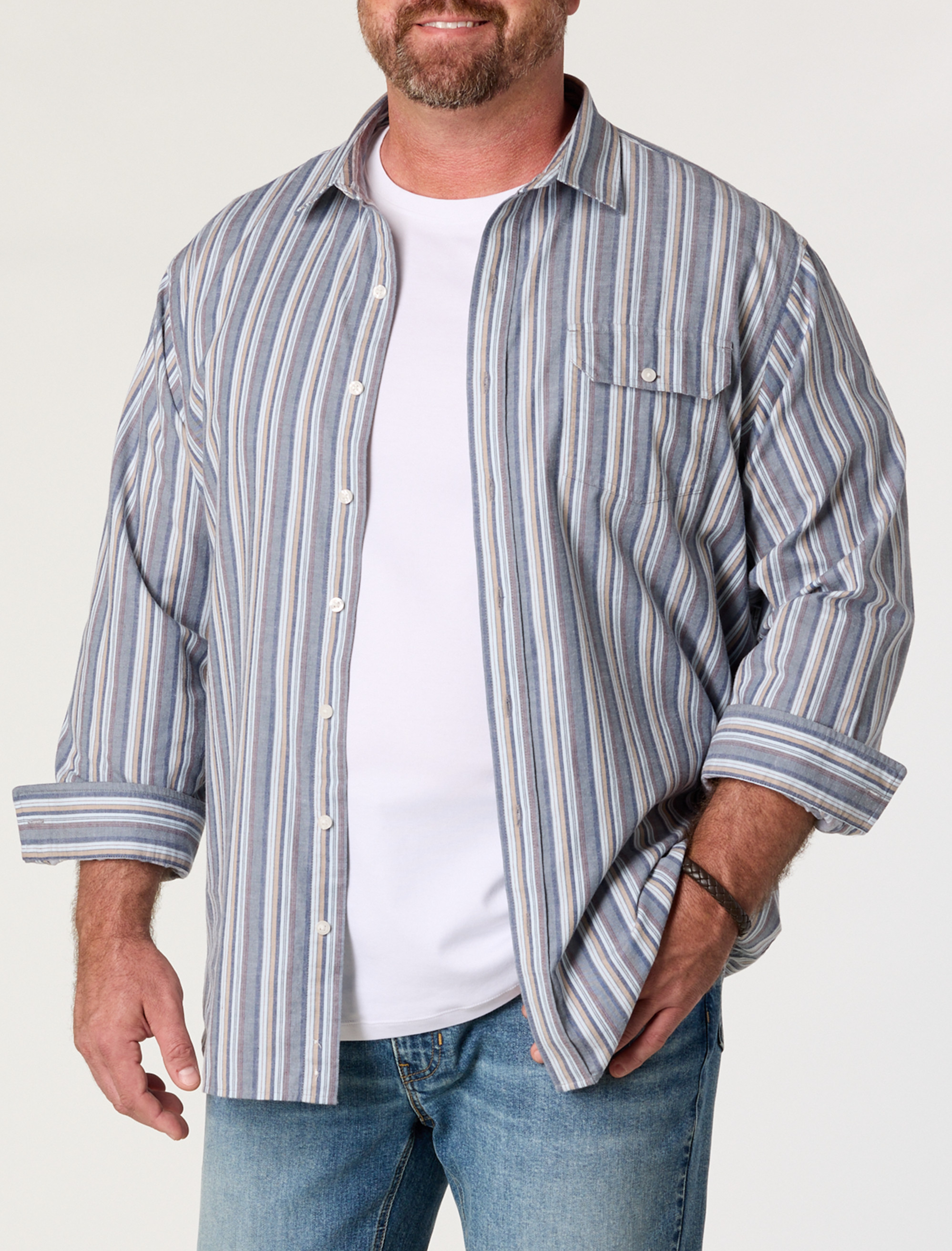 Multi Striped Sport Shirt